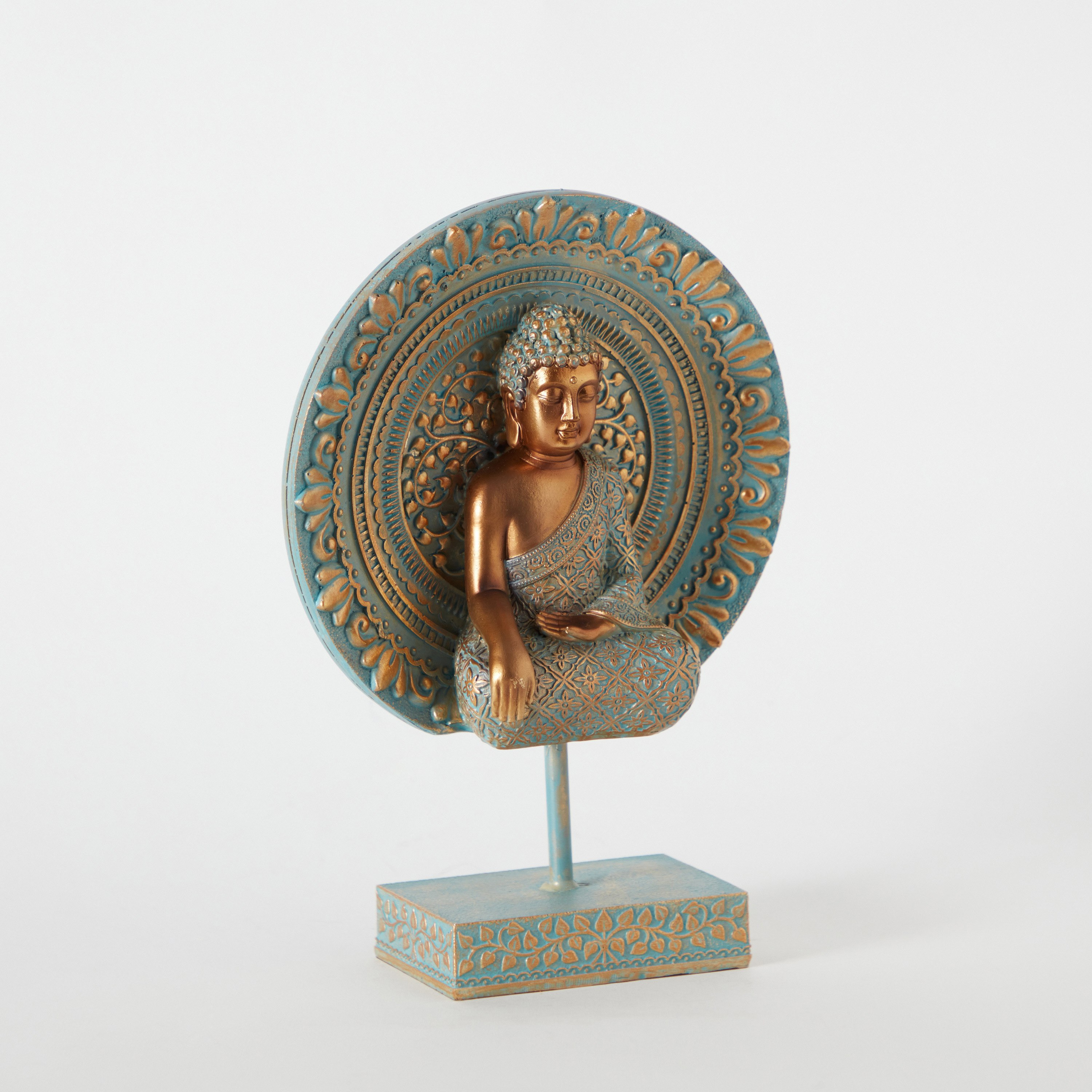 تمثال بوذا بإطار دائري من سيم - 19.5x8x26.5 سم-hbxhomeware-homedecor-figurinesandornaments-image-5