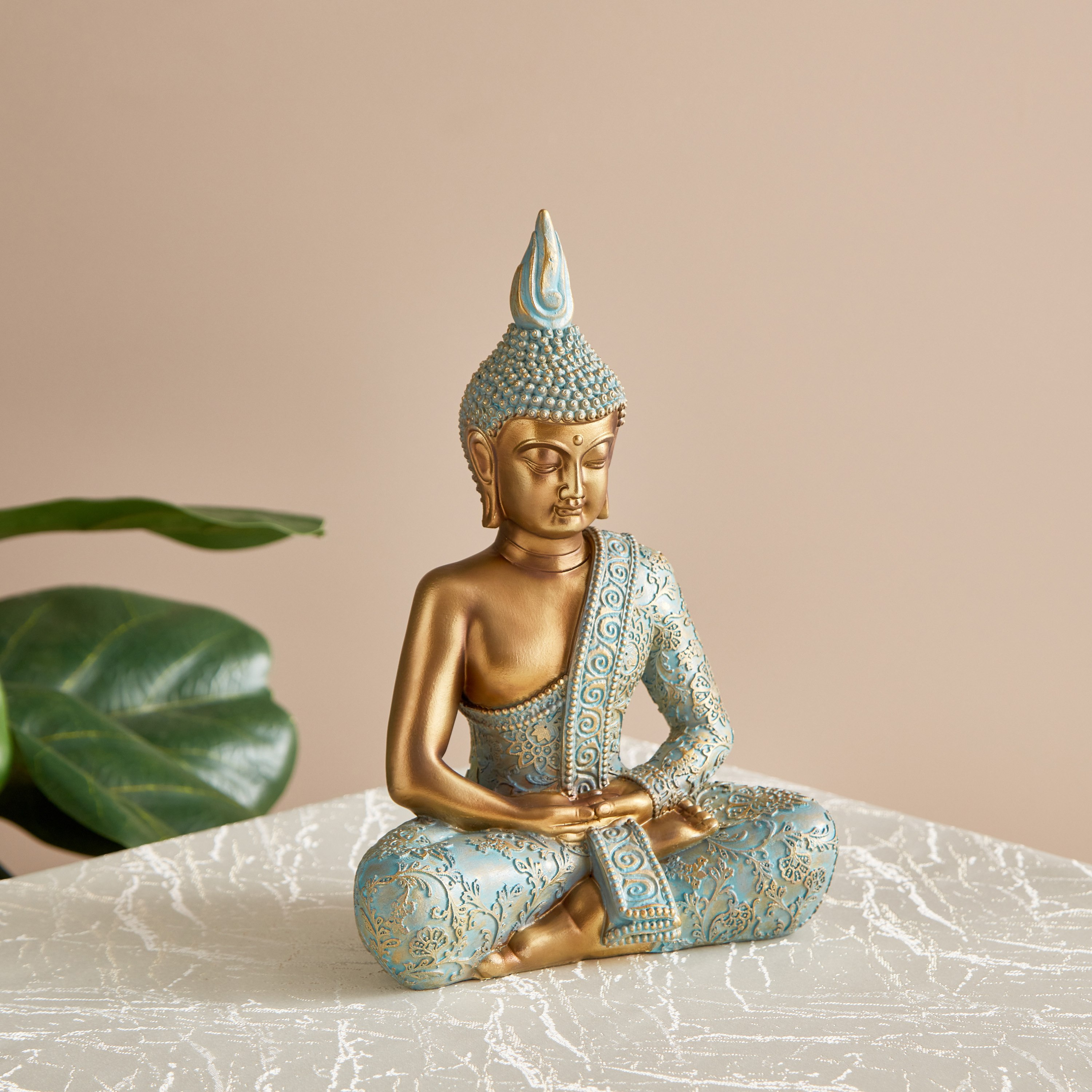 تمثال بوذا جالس من سيم - 17.8x9.8x25.8 سم-hbxhomeware-homedecor-figurinesandornaments-image-1