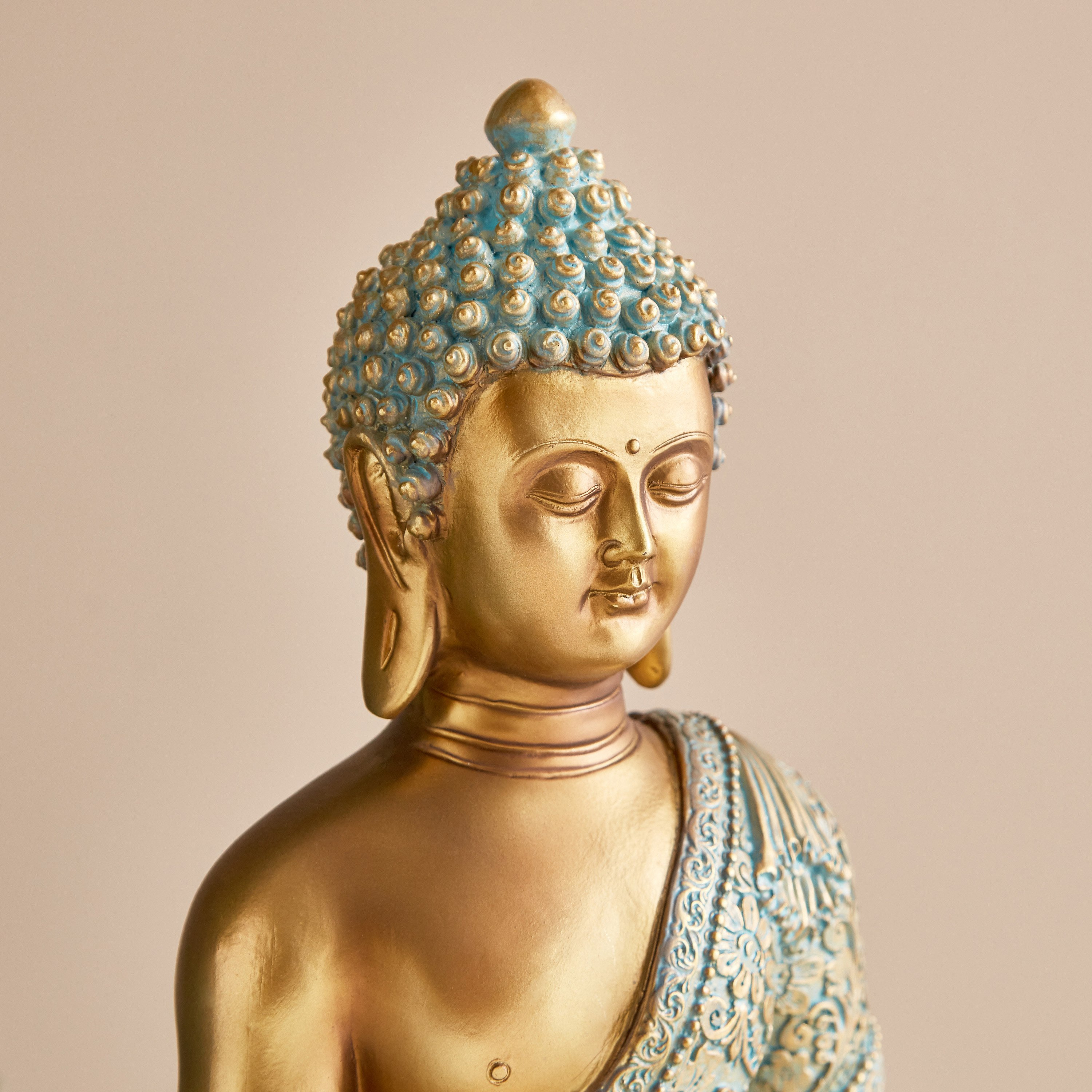 تمثال بوذا جالس من سيم - 20.5x14.5x30.5 سم-hbxhomeware-homedecor-figurinesandornaments-image-4