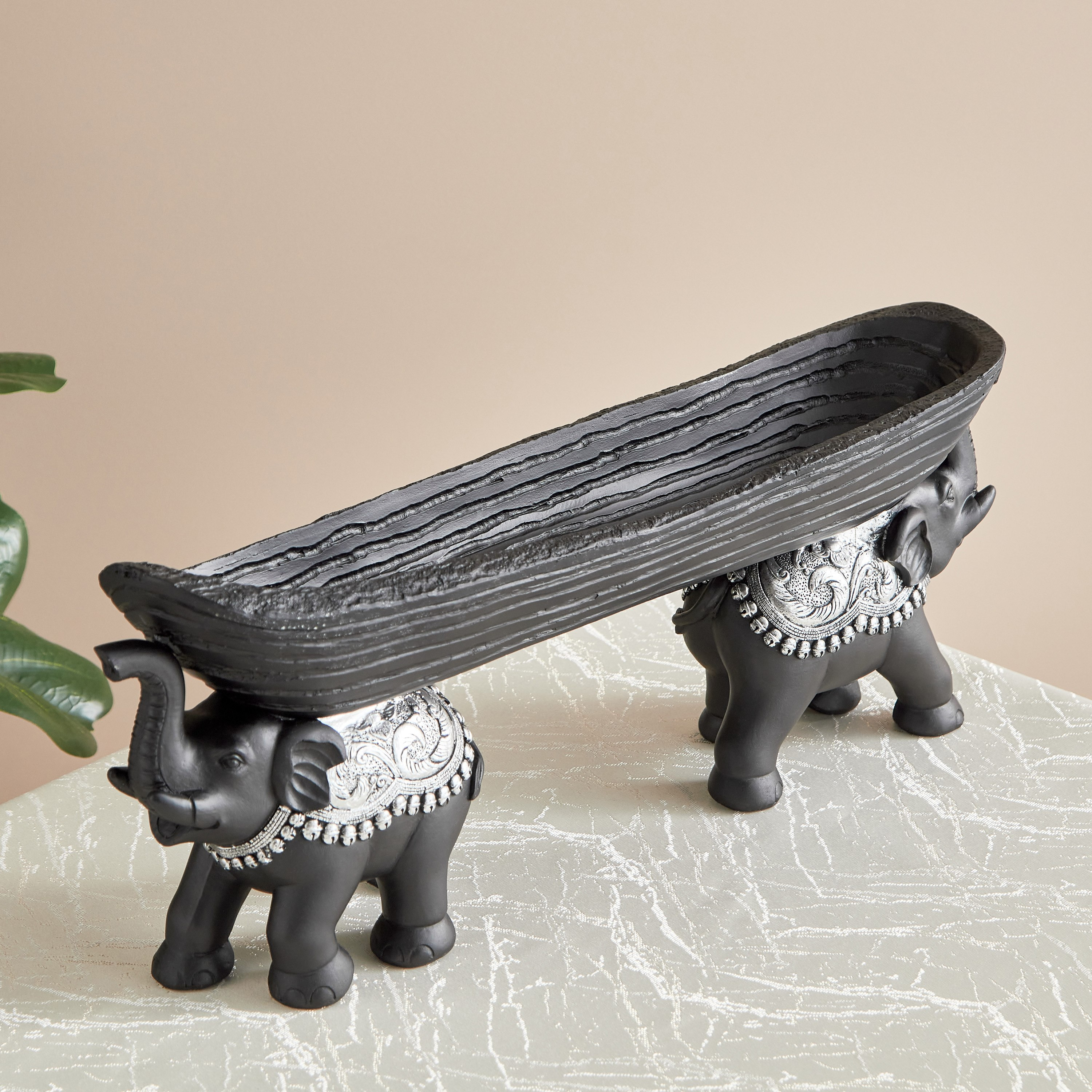 صحن ديكور على شكل فيل بوليريسين من سيم - 48x10.5x18.5 سم-hbxhomeware-homedecor-figurinesandornaments-image-2