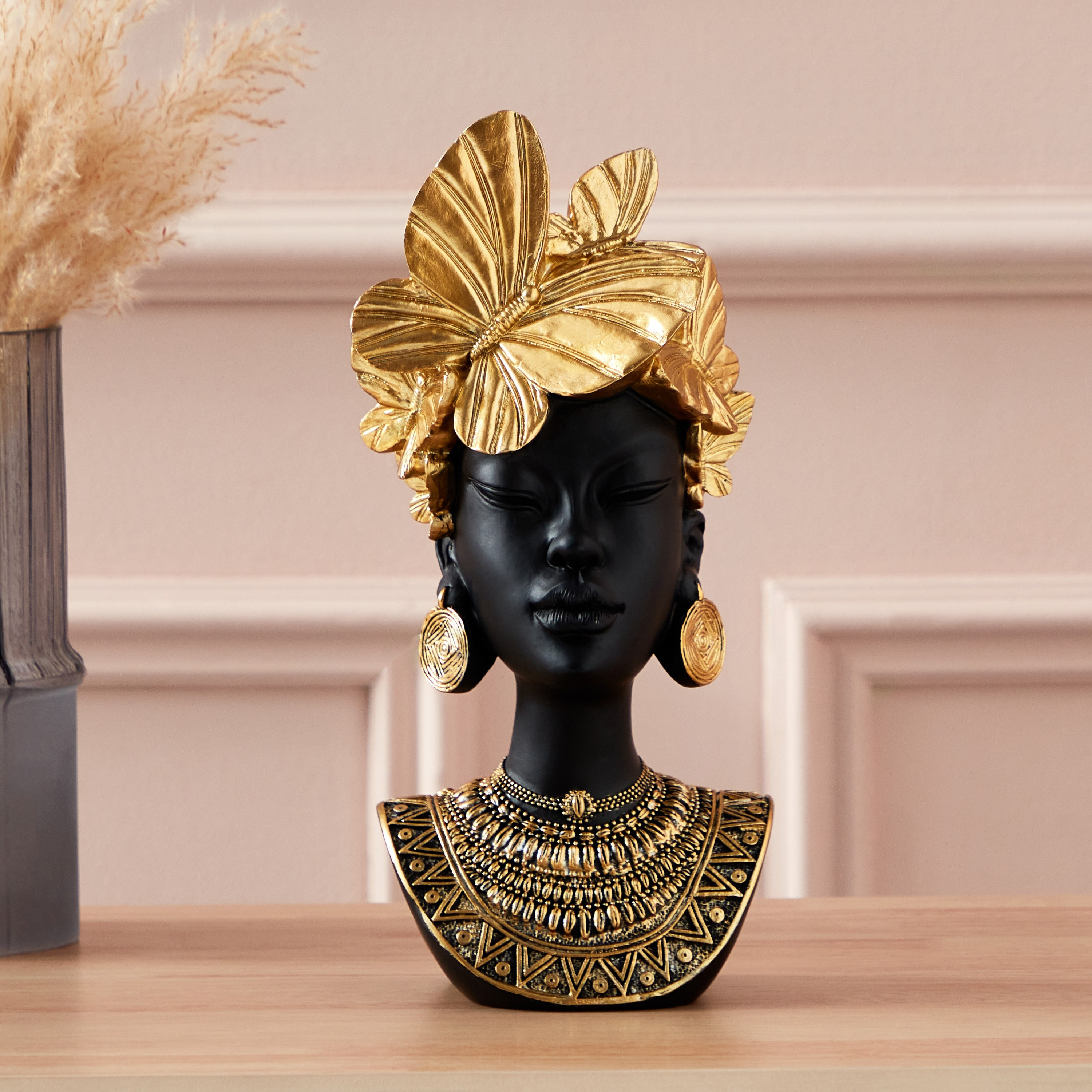 تمثال صدر فراشة مع اكسسوارات من سيم - 13x13x28 سم-hbxhomeware-homedecor-figurinesandornaments-image-1
