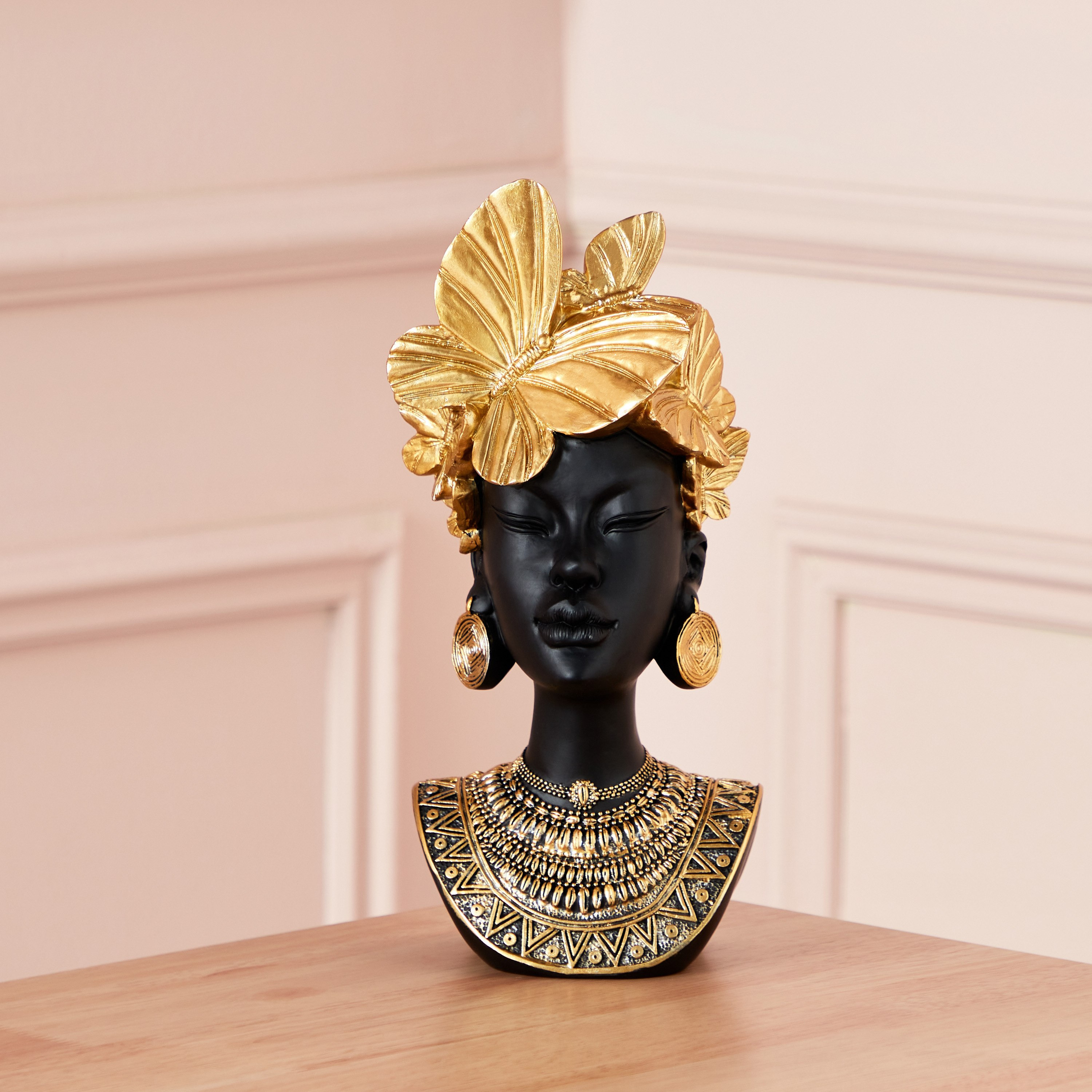 تمثال صدر فراشة مع اكسسوارات من سيم - 13x13x28 سم-hbxhomeware-homedecor-figurinesandornaments-image-2