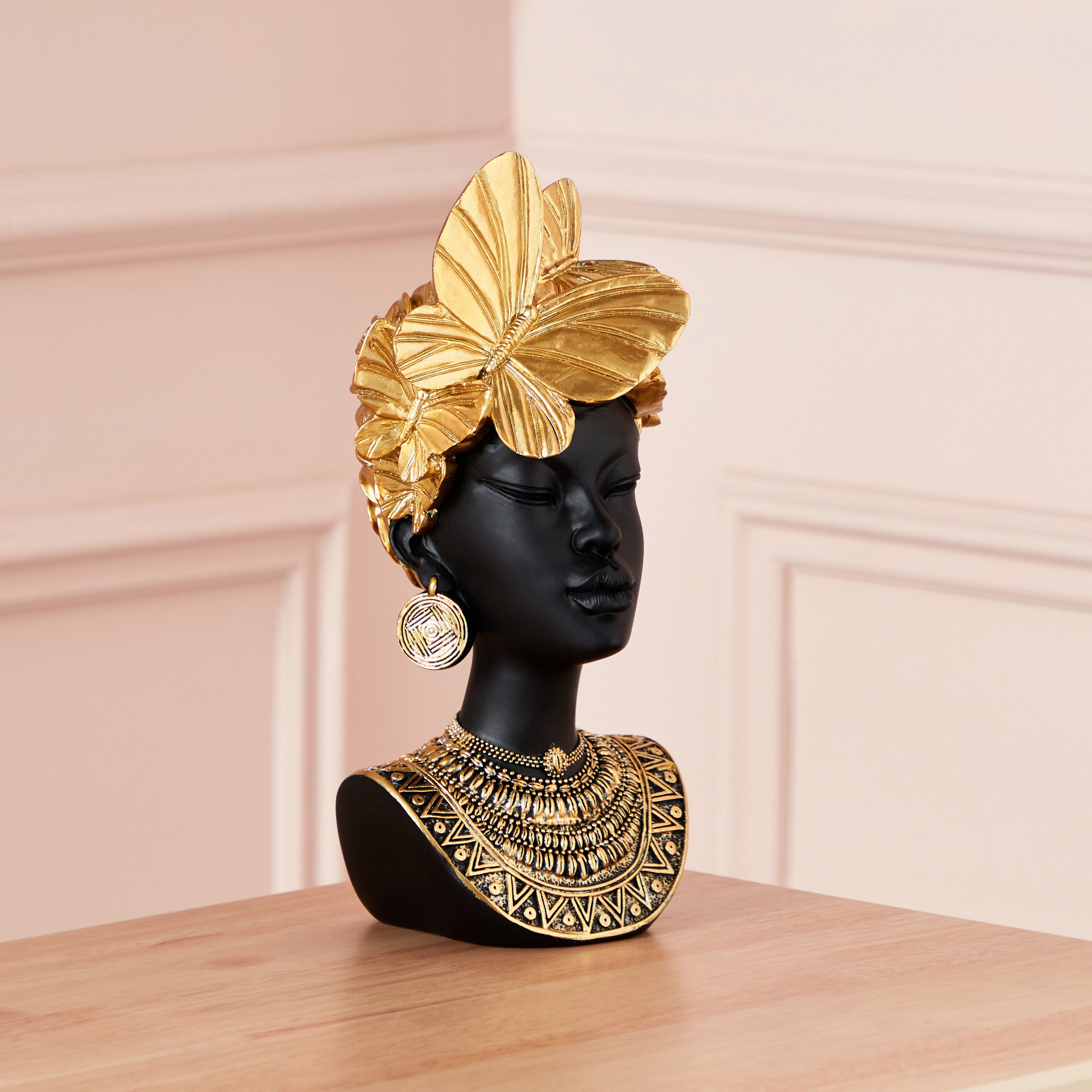 تمثال صدر فراشة مع اكسسوارات من سيم - 13x13x28 سم-hbxhomeware-homedecor-figurinesandornaments-image-3