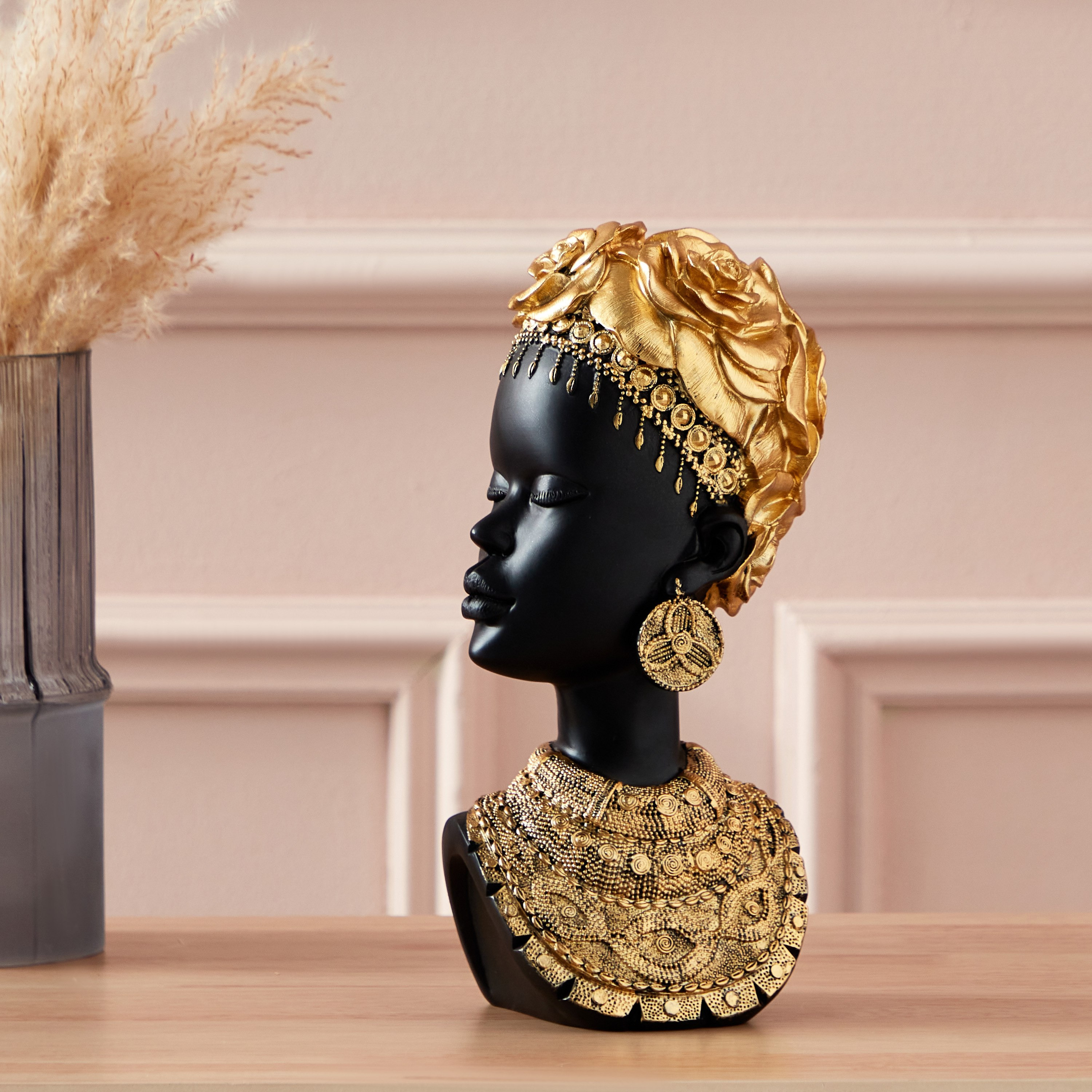 تمثال سيدة مع اكسسوارات من سيم - 17x17x27.5 سم-hbxhomeware-homedecor-figurinesandornaments-image-1