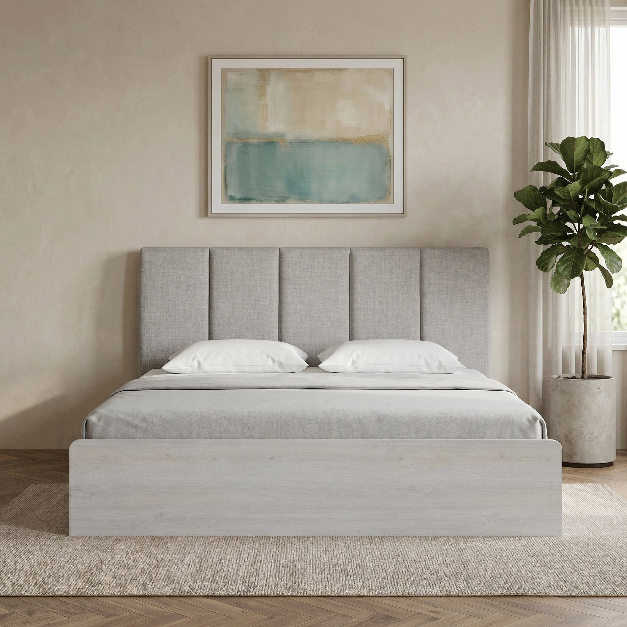 طقم غرفة نوم سوبر كينج 5 قطع - ألينا من موڤو  - 200x200 سم-hbxbedroom-bedsandbedsets-bedroomsets-superking-image-3