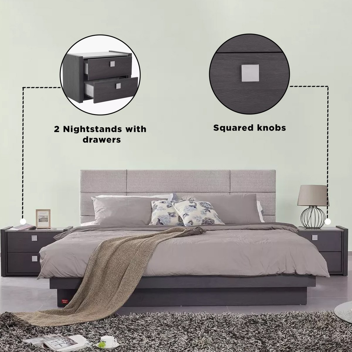طقم غرفة نوم سوبر كينج 5 قطع من كامبريدج - 200x200 سم-hbxbedroom-bedsandbedsets-bedroomsets-superking-image-23