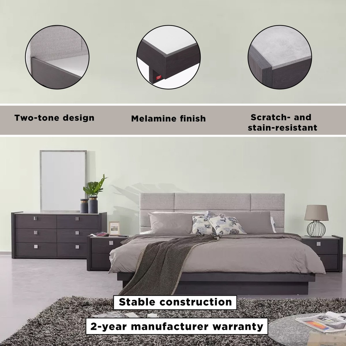 طقم غرفة نوم سوبر كينج 5 قطع من كامبريدج - 200x200 سم-hbxbedroom-bedsandbedsets-bedroomsets-superking-image-25
