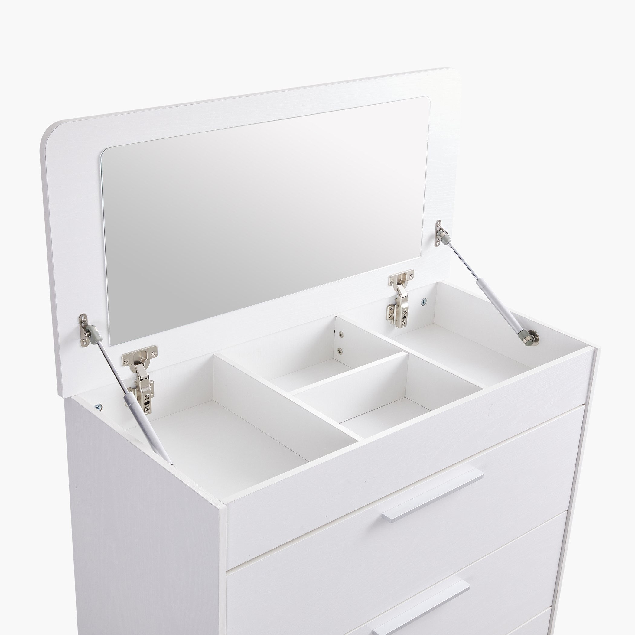 Frankfurt Chest of 5-Drawers with Lift Top Vanity-hbxfurniture-dressersandchests-chestofdrawers-image-4