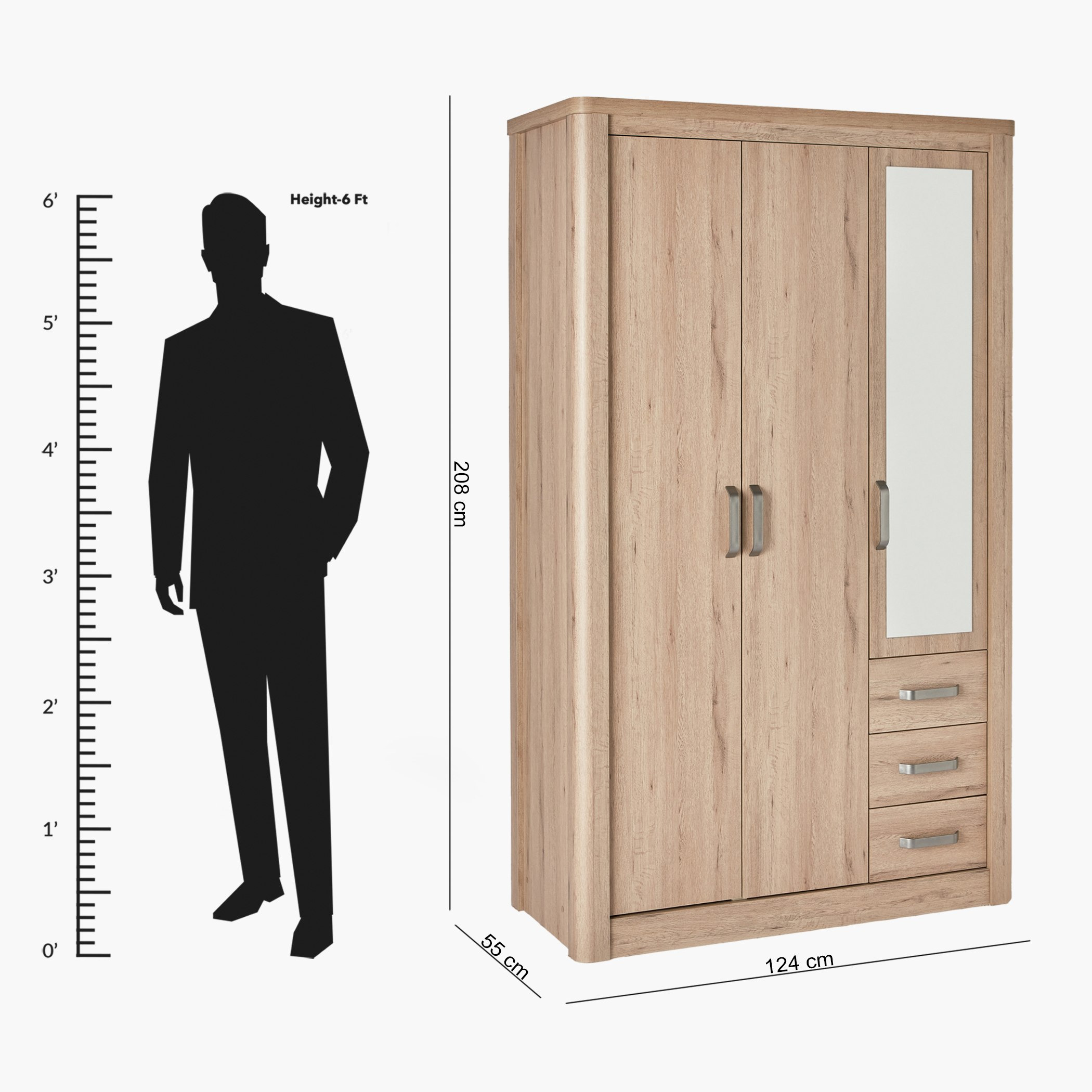 خزانة ملابس 3 أبواب مع مرآة و3 أدراج - أوليفوس من موڤو-hbxfurniture-wardrobes-image-13