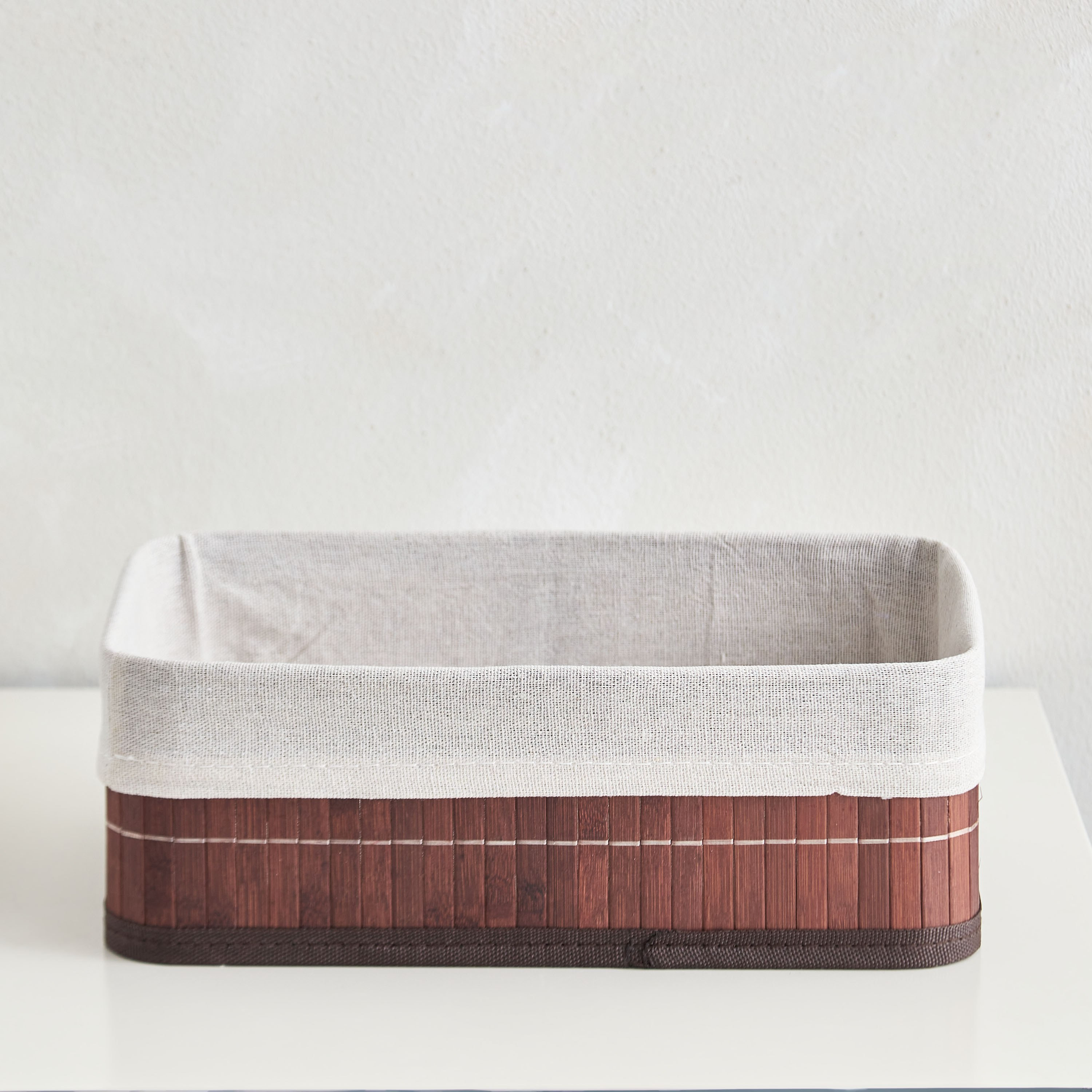 Knock Down Bamboo Collapsible Medium Storage Basket - 29x19x10 cm-hbxbedroom-bedroomaccessories-bedroomstorage-image-2