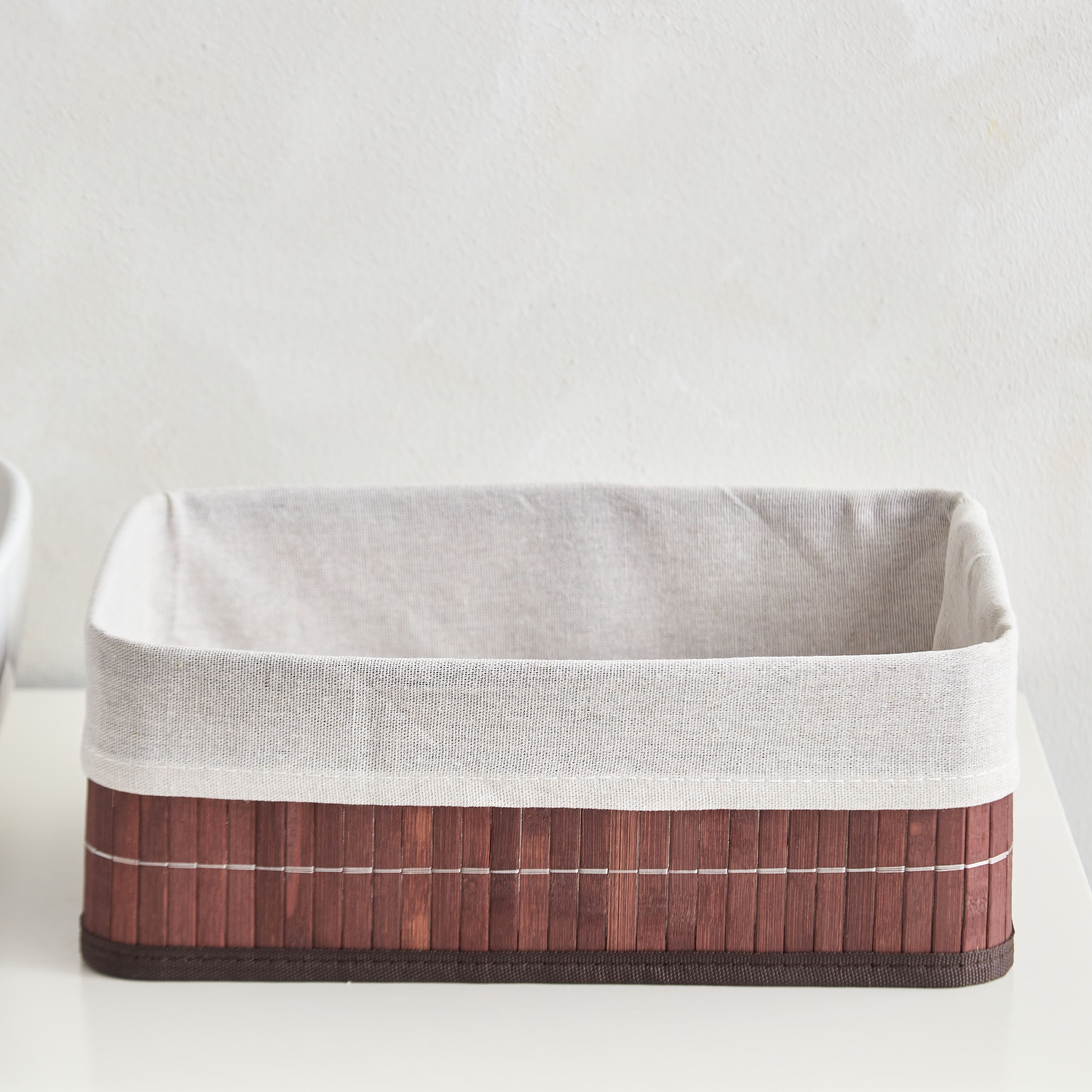 سلة تخزين خيزران كبيرة قابلة للطي من نوك داون - 33x23x12 سم-hbxbedroom-bedroomaccessories-bedroomstorage-image-2