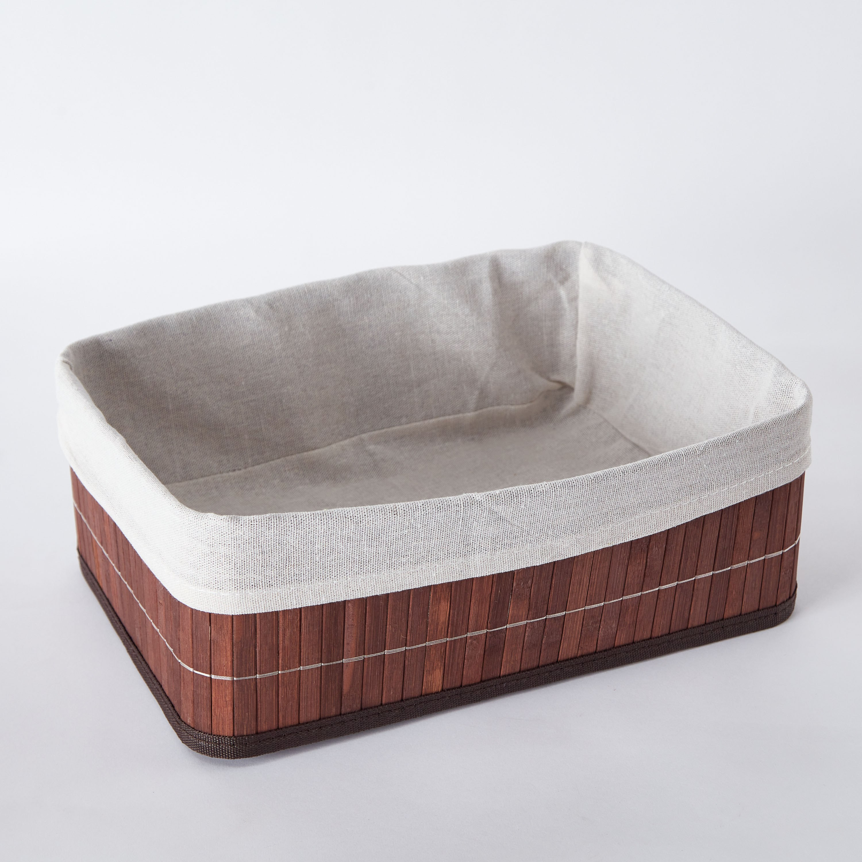 سلة تخزين خيزران كبيرة قابلة للطي من نوك داون - 33x23x12 سم-hbxbedroom-bedroomaccessories-bedroomstorage-image-6