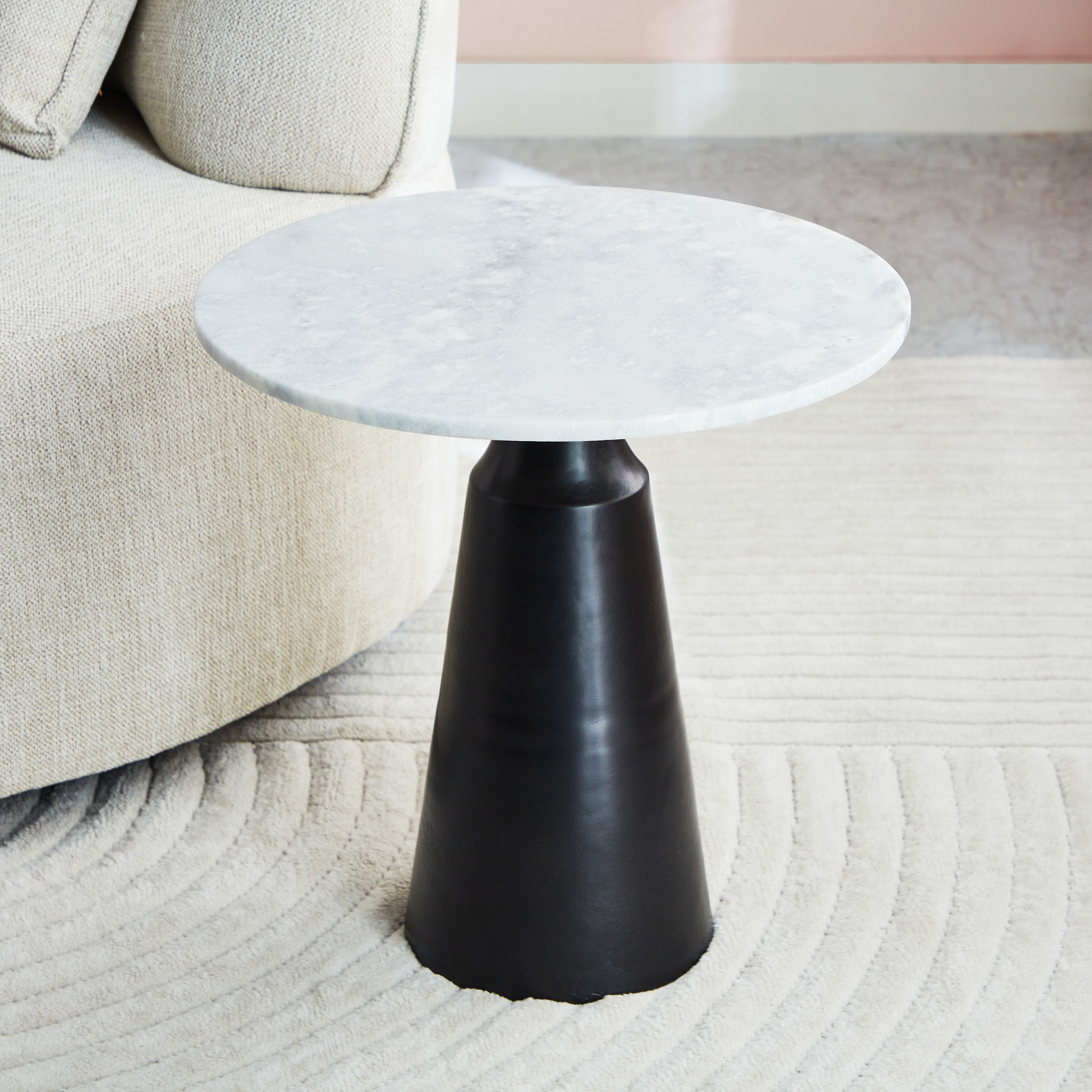 Vendra Bermuda Genuine Marble Top End Table-hbxfurniture-livingroom-endtables-image-2