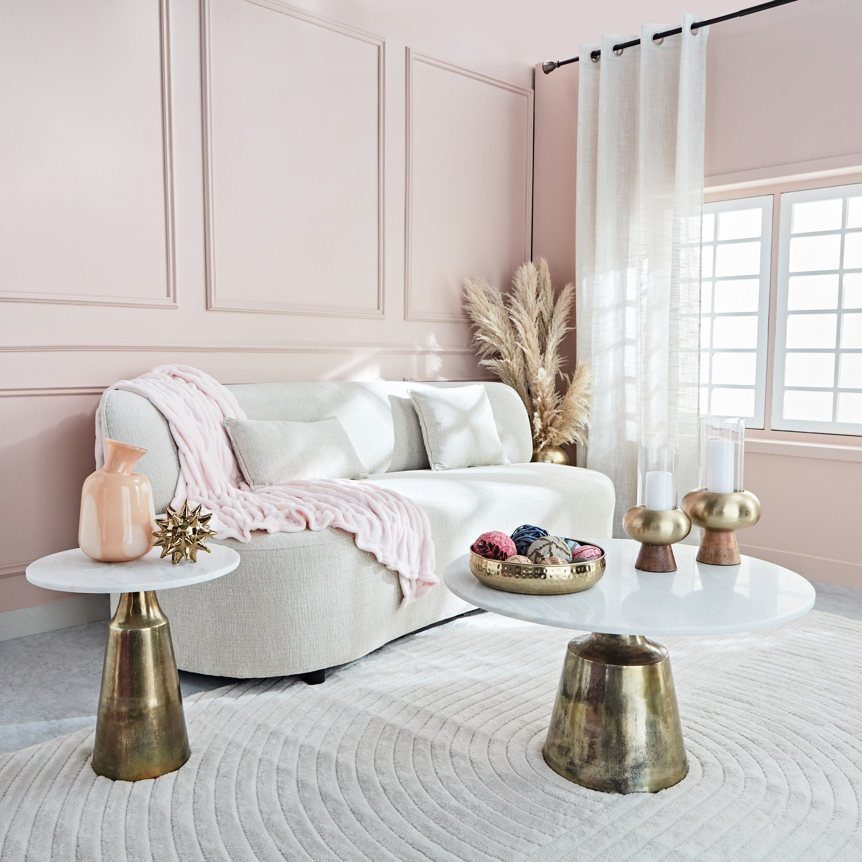 طاولة جانبية بسطح من الرخام الأصلي - ميلفيل من فيندرا-hbxfurniture-livingroom-endtables-image-5