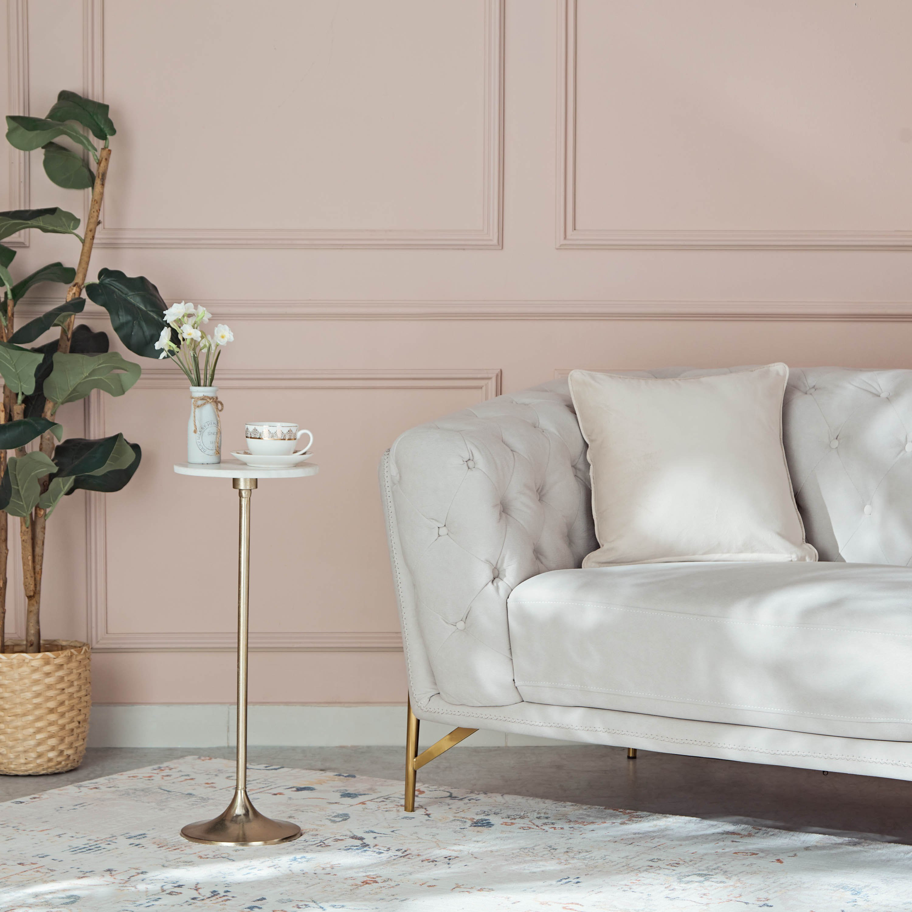 Cavon Hanzo Genuine Marble Top Accent End Table-hbxfurniture-livingroom-endtables-image-5