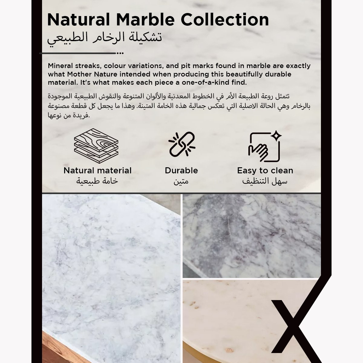 Cavon Hanzo Genuine Marble Top Accent End Table-hbxfurniture-livingroom-endtables-image-7
