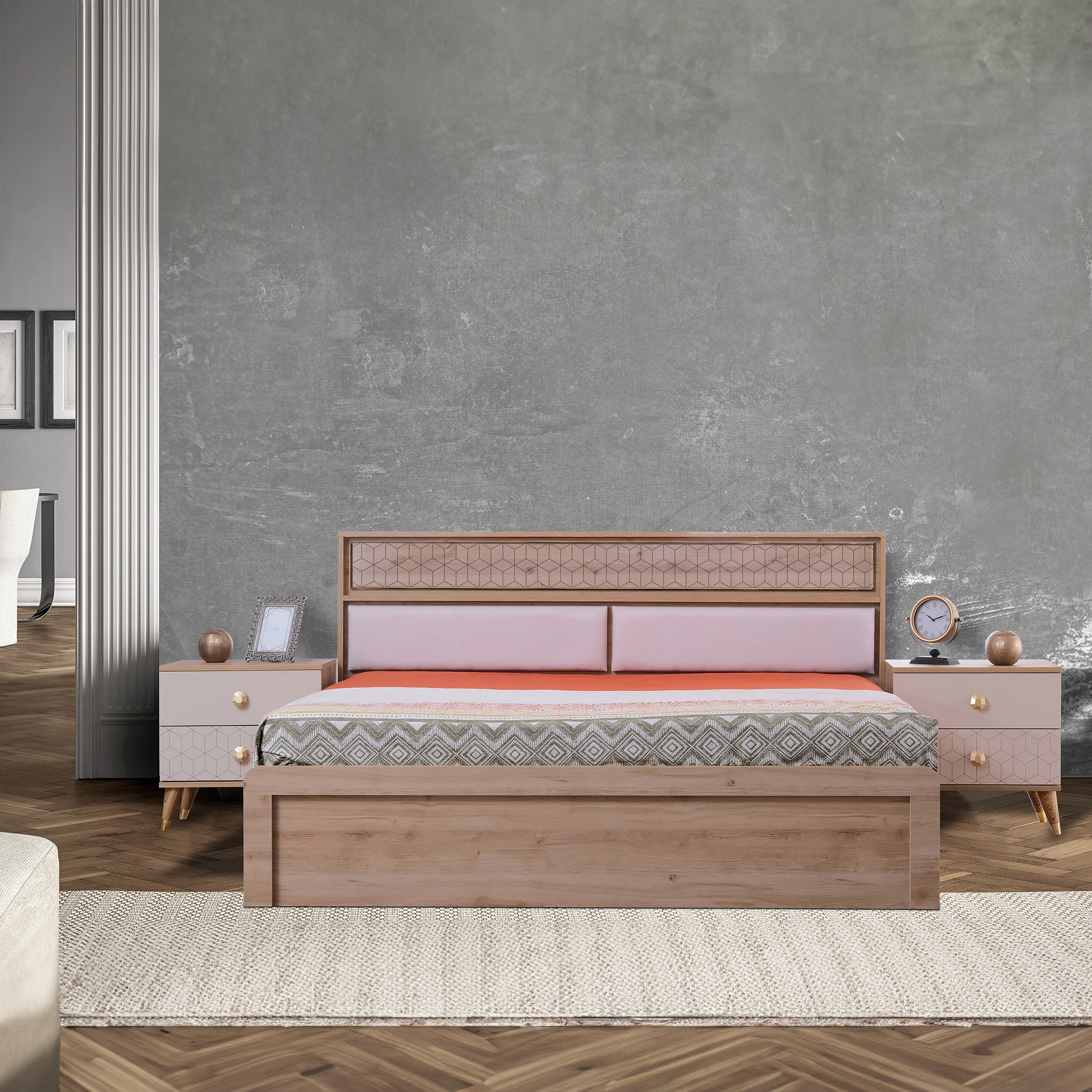 Pandora 5-Piece King Bedroom Set - 180x200 cm-hbxbedroom-bedsandbedsets-bedroomsets-king-image-17