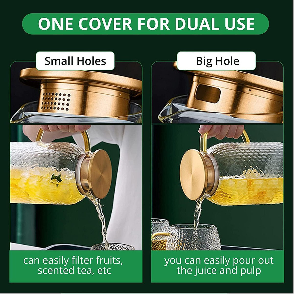 إبريق زجاج بوروسيليكات مع مصفاة وغطاء خيزران من زين - 1.8 لتر-hbxhomeware-hbxkitchen-image-4
