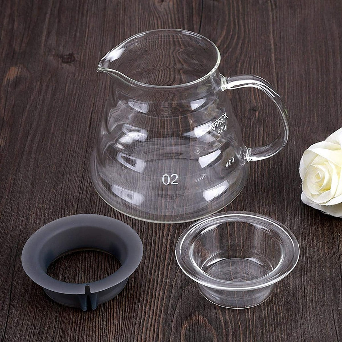 وعاء قهوة زجاج البوروسيليكات من زين - 600 مل-hbxhomeware-hbxkitchen-image-2