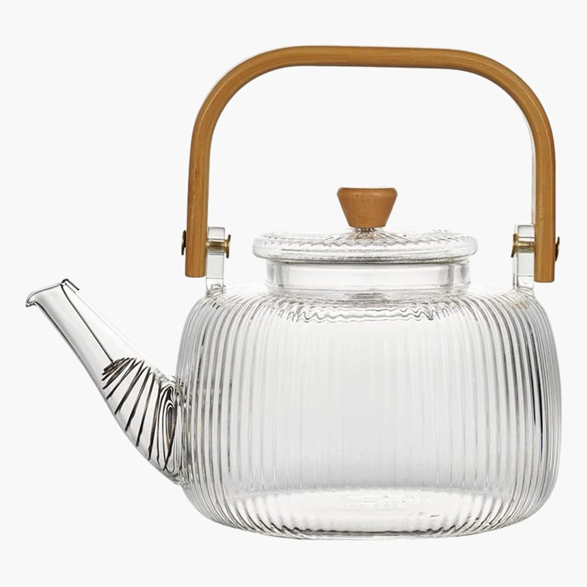 Zen Striped Glass Teapot with Wooden Handle - 1 L-hbxhomeware-hbxkitchen-image-6