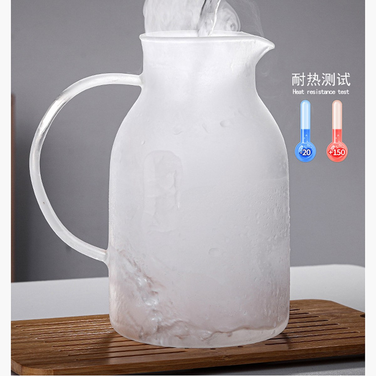 Zen Borosilicate Glass Water Pitcher with Stainless Steel Strainer - 1.8 L-hbxhomeware-hbxkitchen-image-5