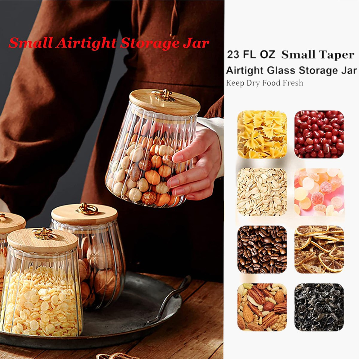 Zen Borosilicate Air Tight Glass Storage Jar - 600 ml-hbxhomeware-hbxkitchen-image-7