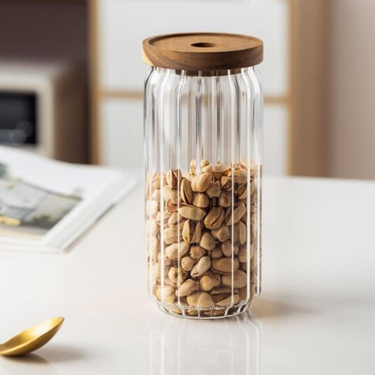 Zen Borosilicate 2-Piece Airtight Glass Storage Jar Set - 900 ml-hbxhomeware-hbxkitchen-image-2
