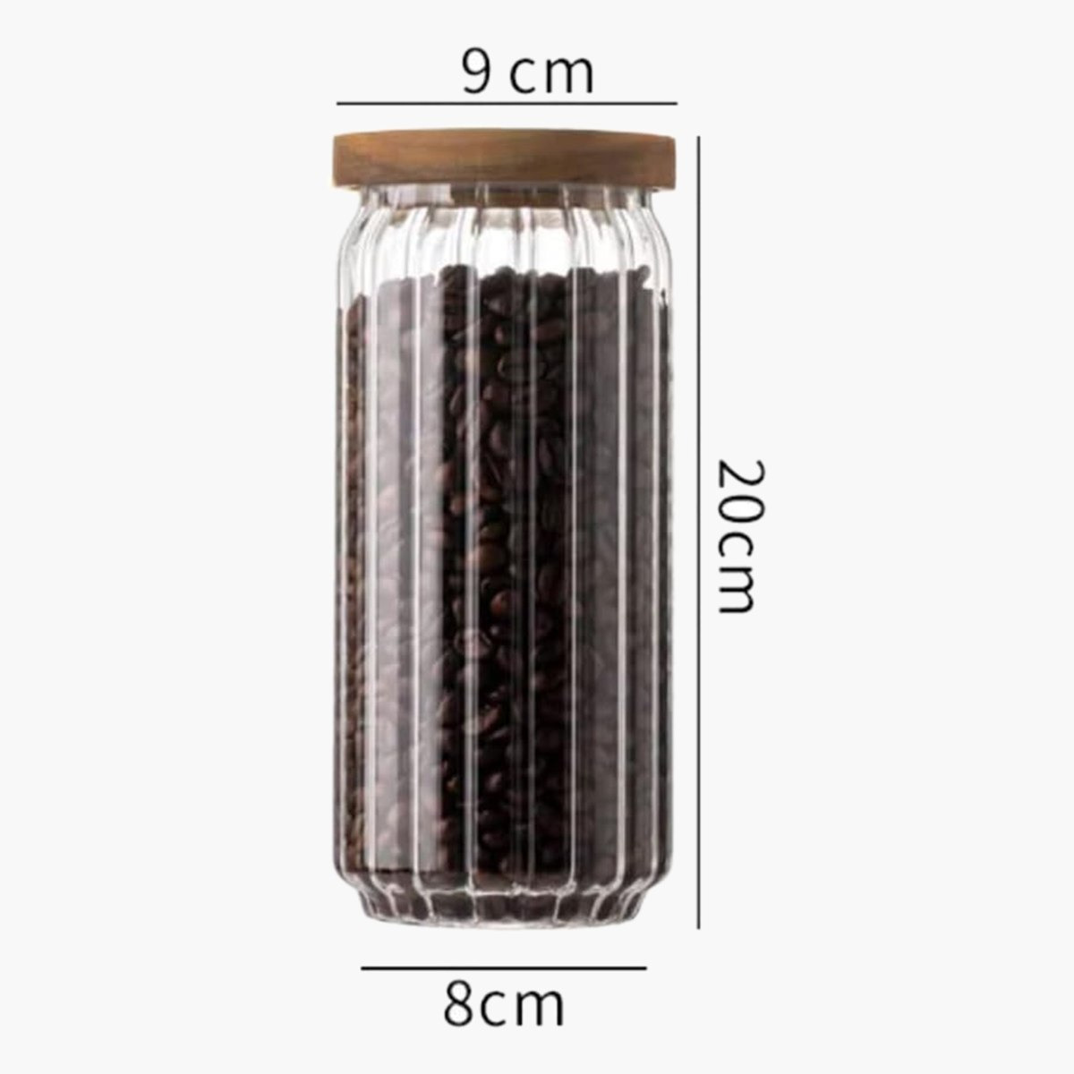 Zen Borosilicate 2-Piece Airtight Glass Storage Jar Set - 900 ml-hbxhomeware-hbxkitchen-image-4