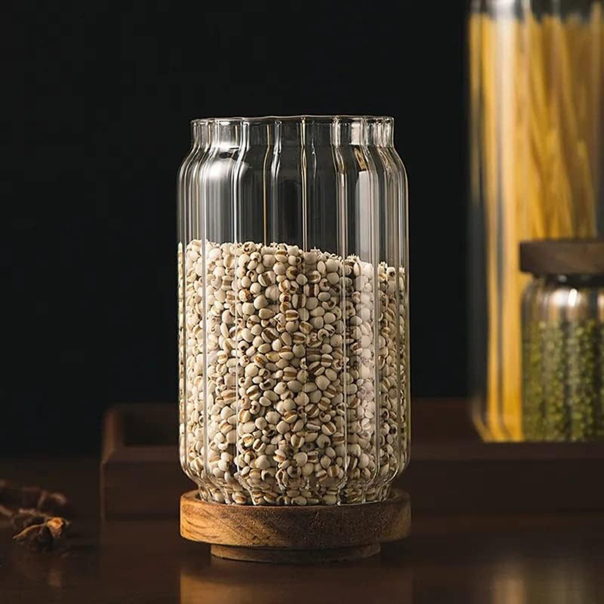 Zen Borosilicate 2-Piece Airtight Glass Storage Jar Set - 700 ml-hbxhomeware-hbxkitchen-image-3