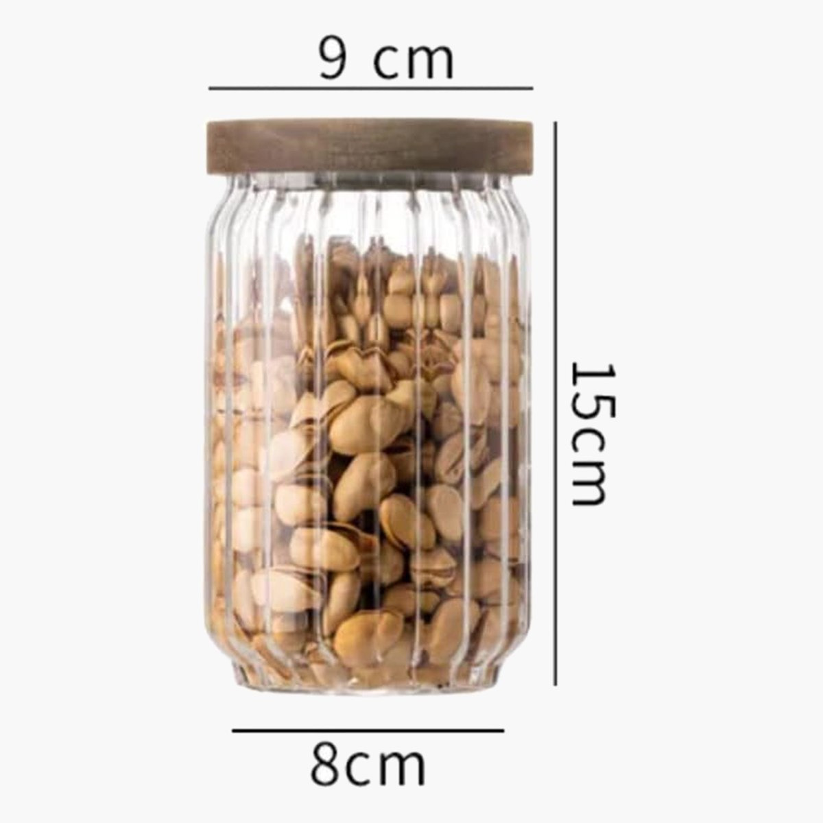 Zen Borosilicate 2-Piece Airtight Glass Storage Jar Set - 700 ml-hbxhomeware-hbxkitchen-image-5