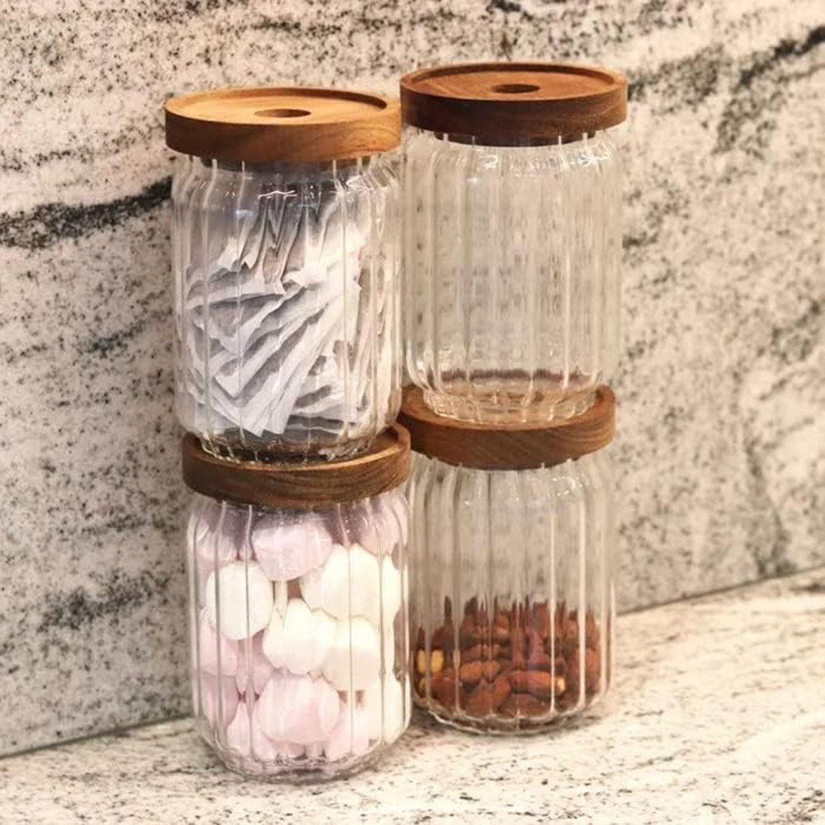 Zen Borosilicate 2-Piece Airtight Glass Storage Jar Set - 700 ml-hbxhomeware-hbxkitchen-image-6