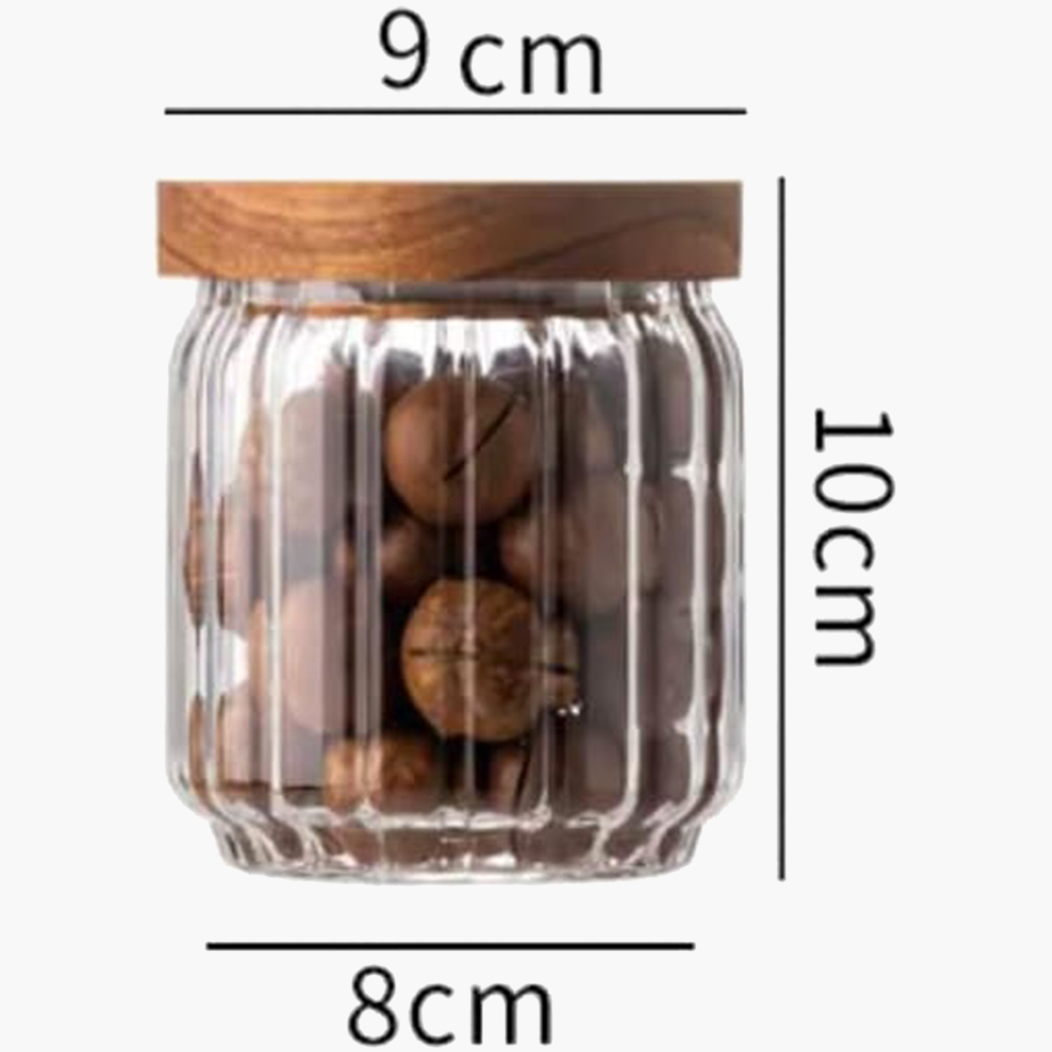 Zen Borosilicate 2-Piece Airtight Glass Storage Jar Set - 500 ml-hbxhomeware-hbxkitchen-image-6