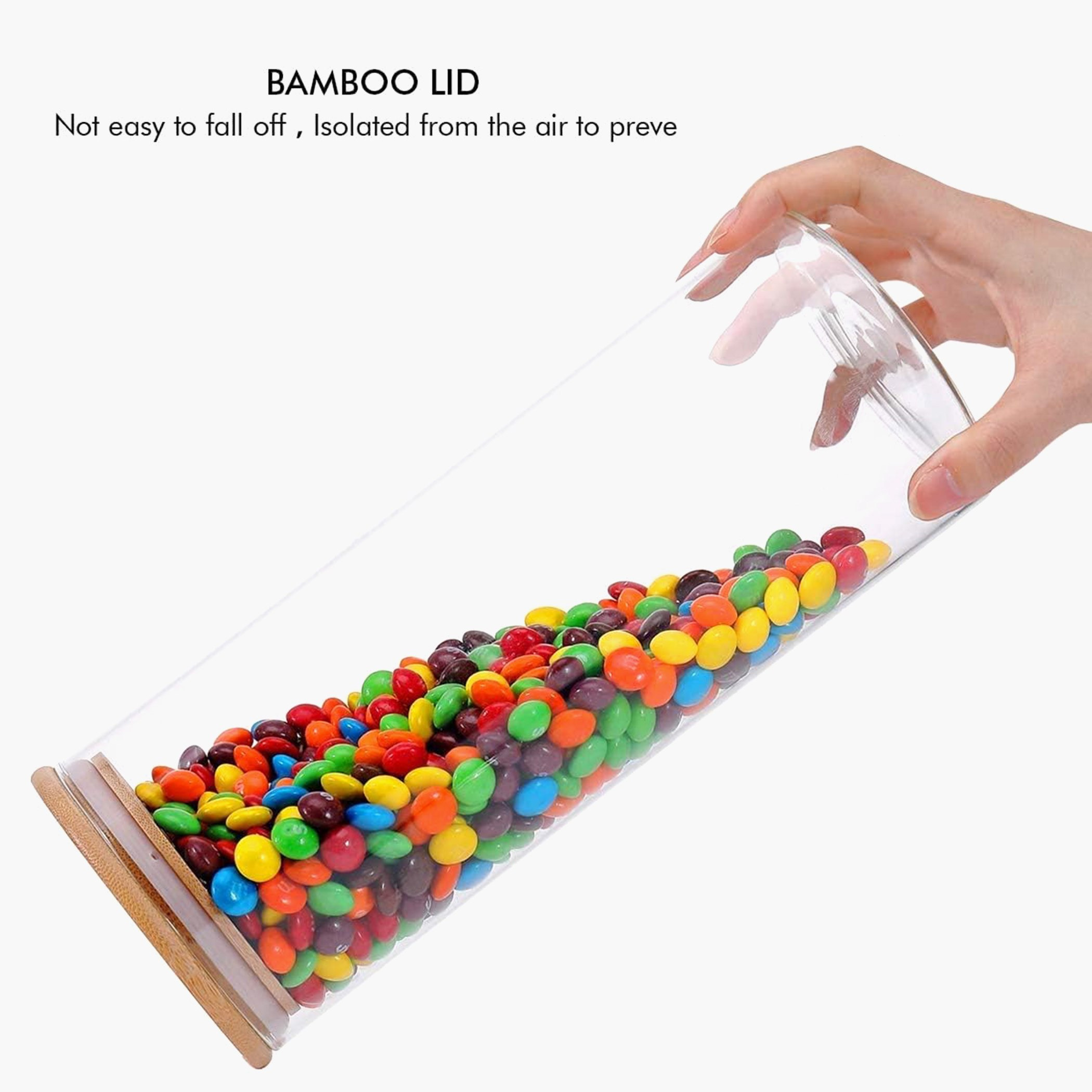 طقم جرات تخزين زجاج محكم الغلق من قطعتين بوروسيليكات من زين - 1.2 لتر-hbxhomeware-hbxkitchen-image-2