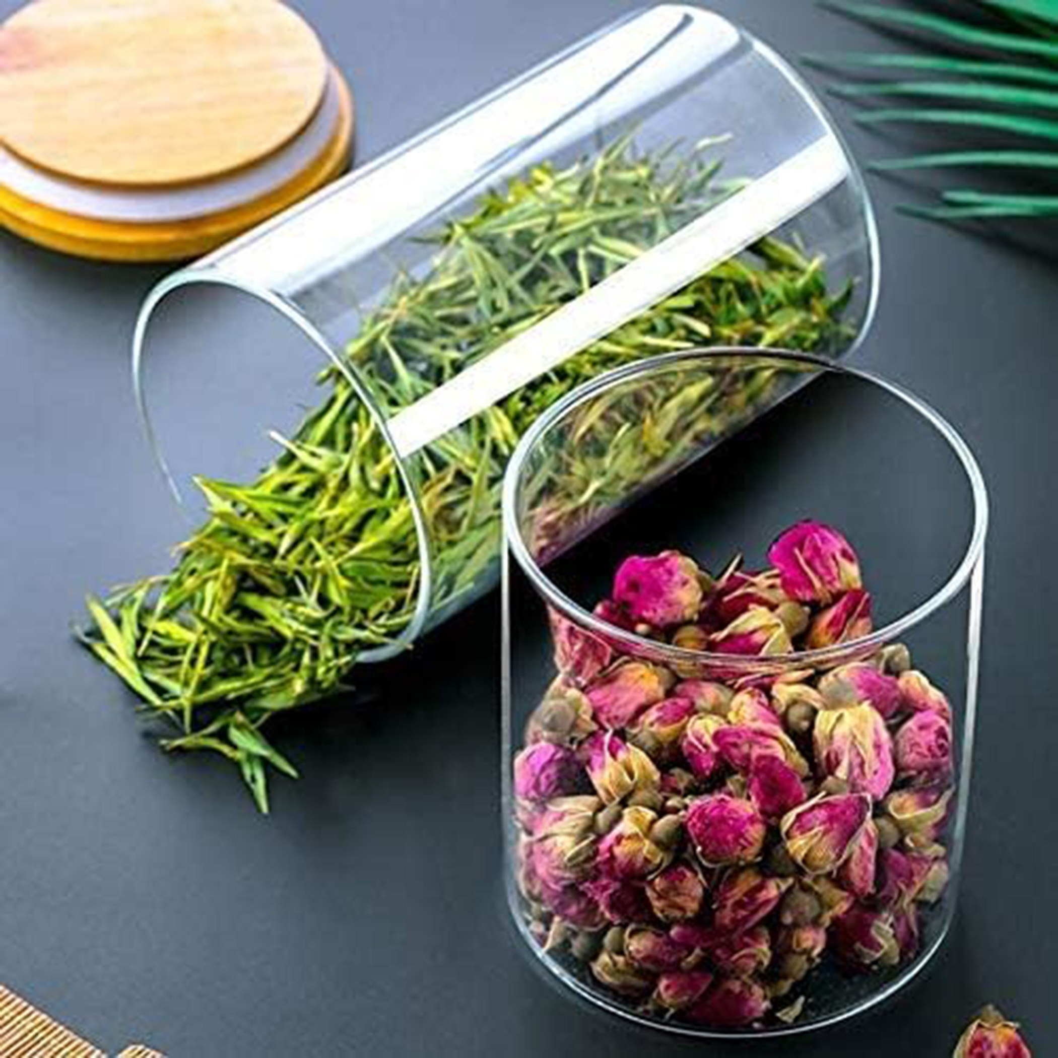 طقم جرات تخزين زجاج محكم الغلق من قطعتين بوروسيليكات من زين - 500 مل-hbxhomeware-hbxkitchen-image-3