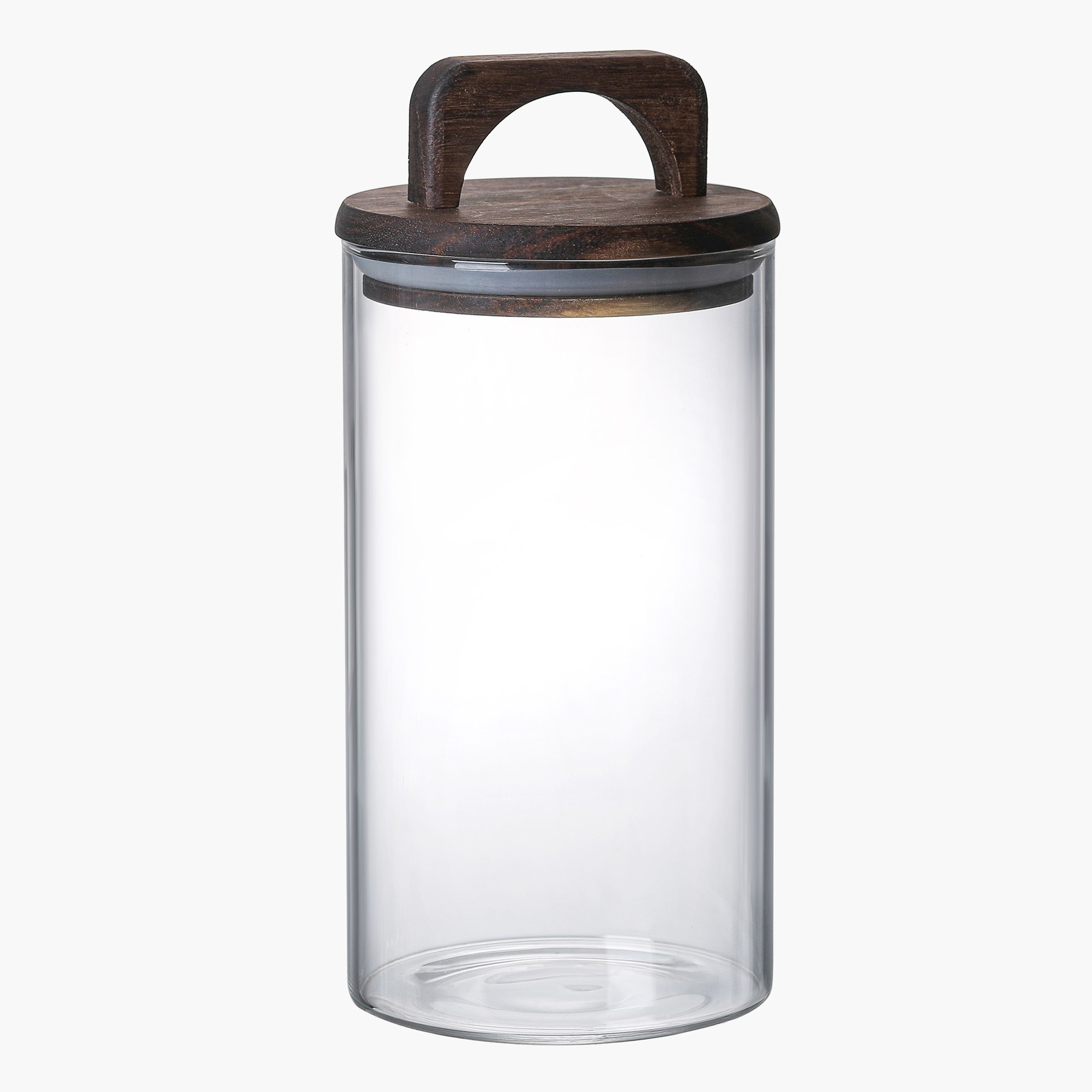 Zen Borosilicate Glass Storage Jar with Wooden Lid - 900 ml-hbxhomeware-diningandtabletop-coffeeandteasets-image-4