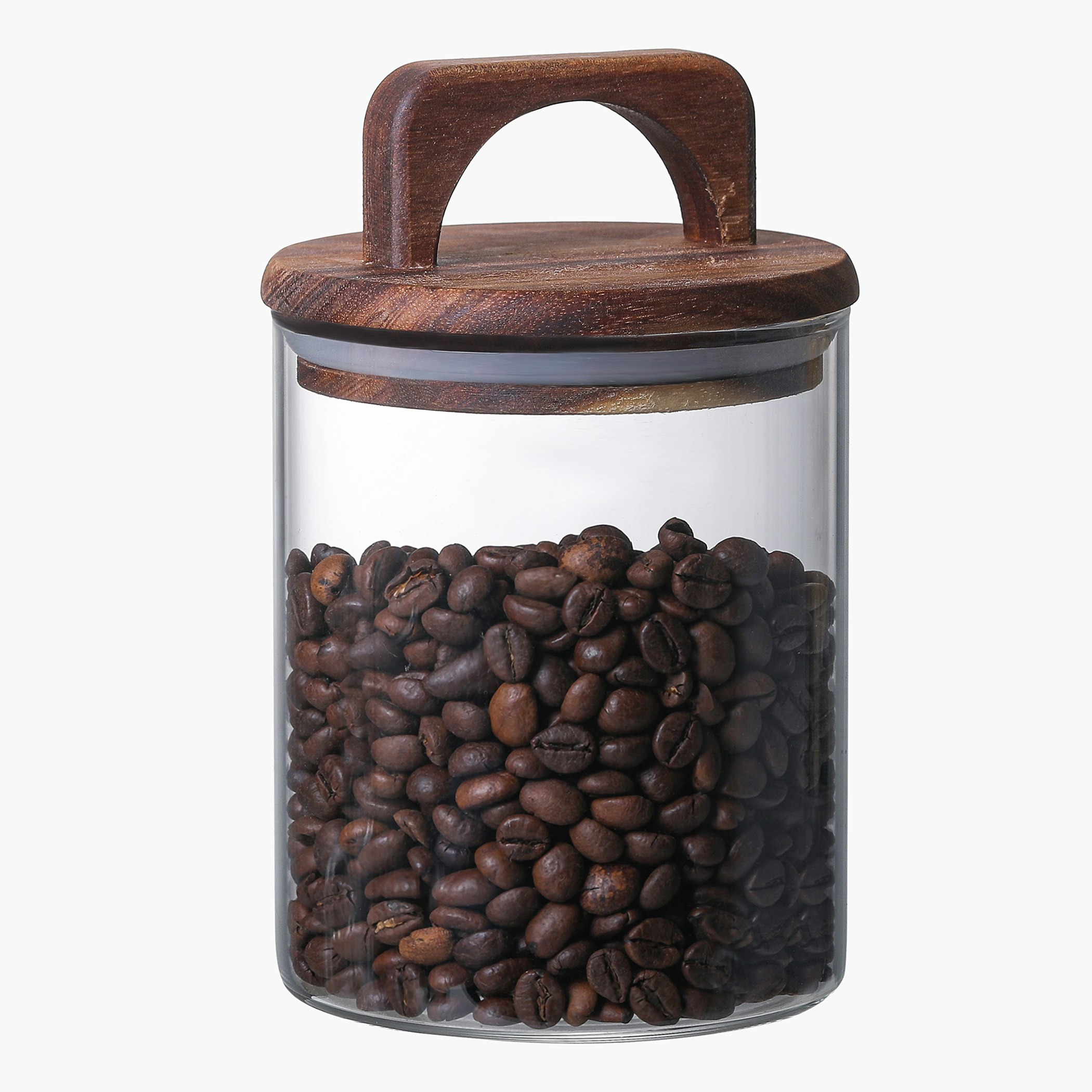 Zen Borosilicate Glass Storage Jar with Wooden Lid -  500 ml-hbxhomeware-hbxkitchen-image-2