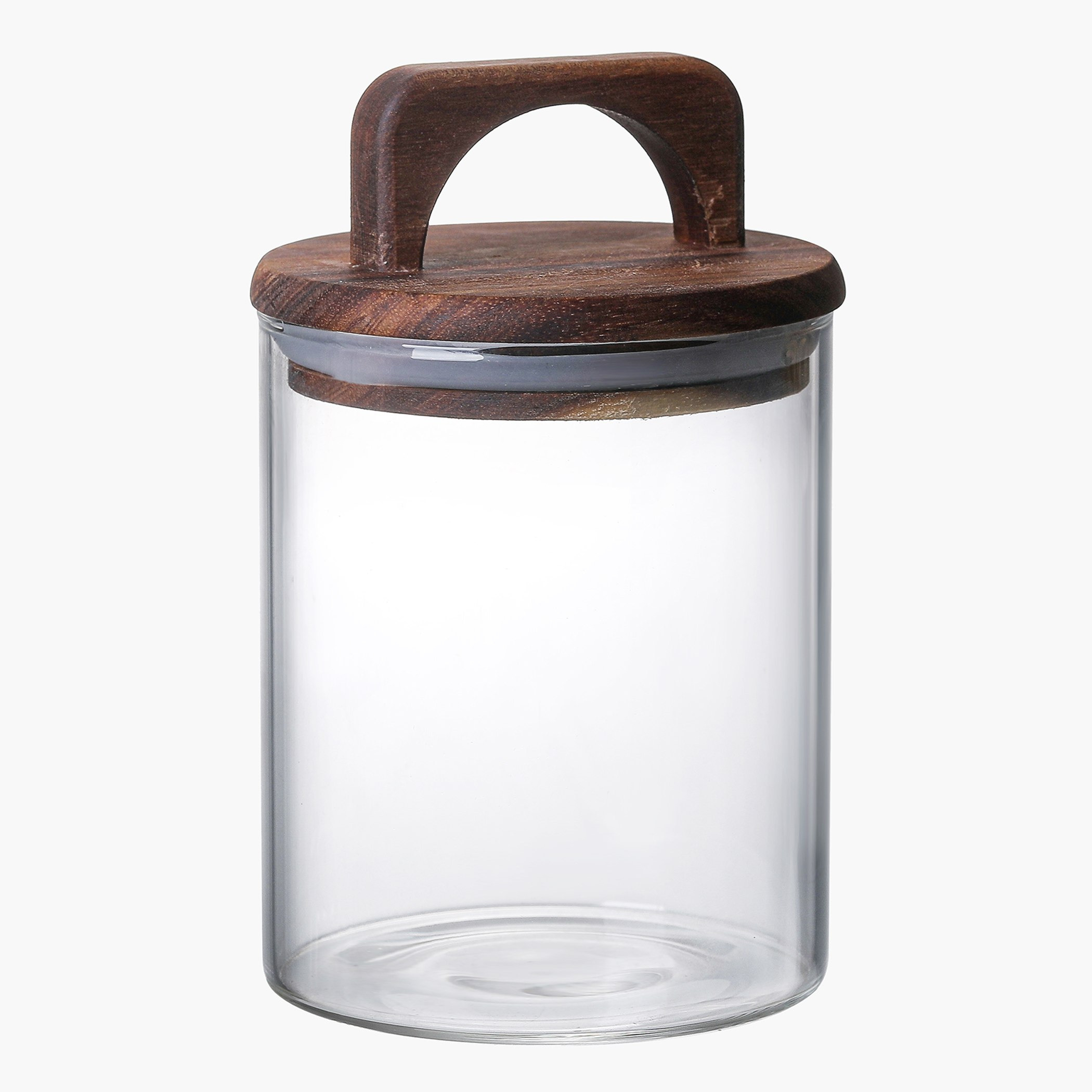 Zen Borosilicate Glass Storage Jar with Wooden Lid -  500 ml-hbxhomeware-hbxkitchen-image-4