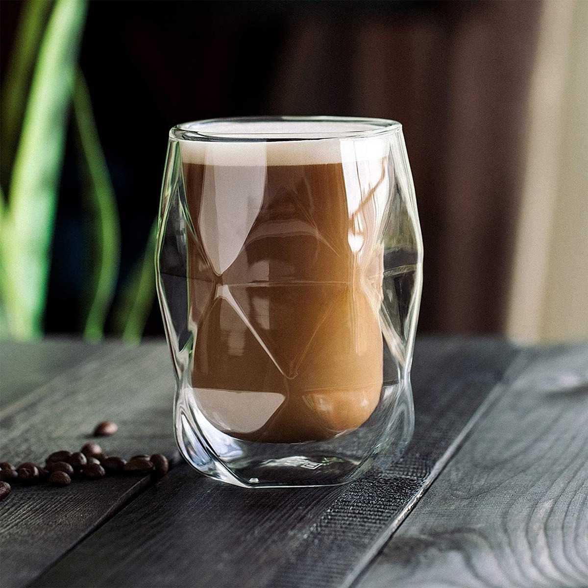Zen 2-Piece Double Wall Diamond Shape Glass Set - 350 ml-hbxhomeware-hbxkitchen-image-2