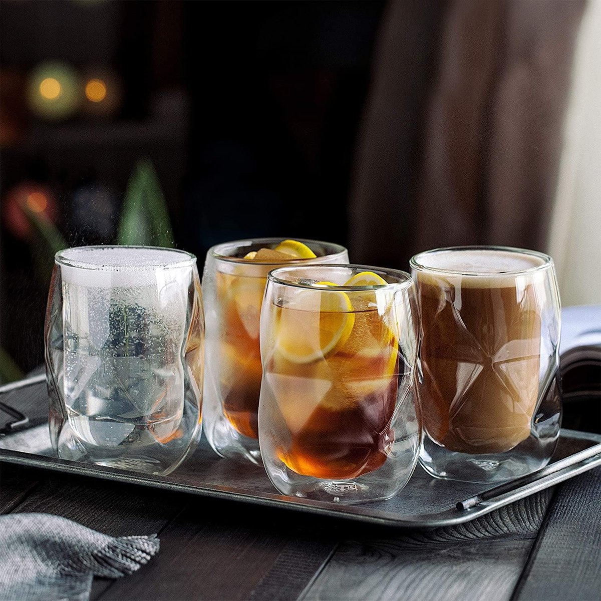 Zen 2-Piece Double Wall Diamond Shape Glass Set - 350 ml-hbxhomeware-hbxkitchen-image-6