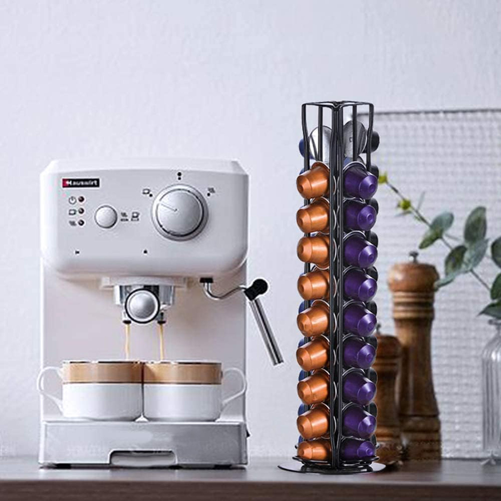 حامل كبسولات ستانلس ستيل مع برج حامل دوّار 360 درجة من زين-hbxkitchen-kitchenware-kitchenaccessories-image-8