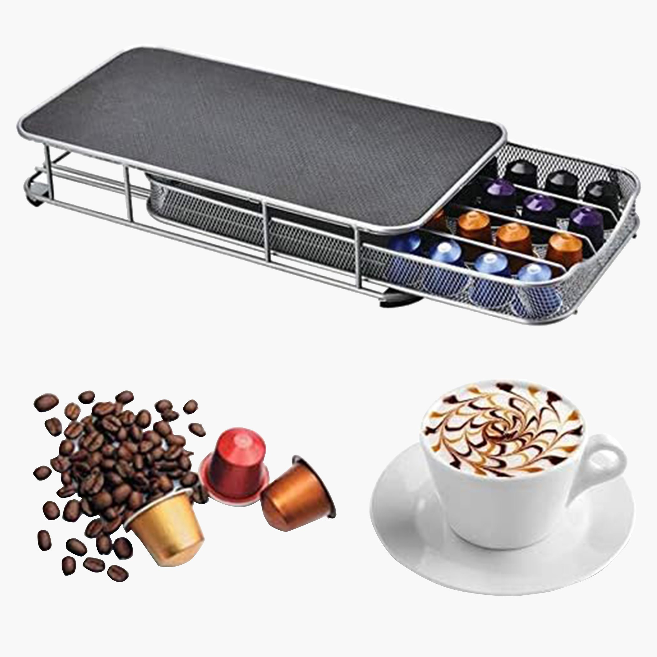 حامل كبسولات قهوة مع حامل للماكينة من زين-hbxkitchen-kitchenware-kitchenaccessories-image-2