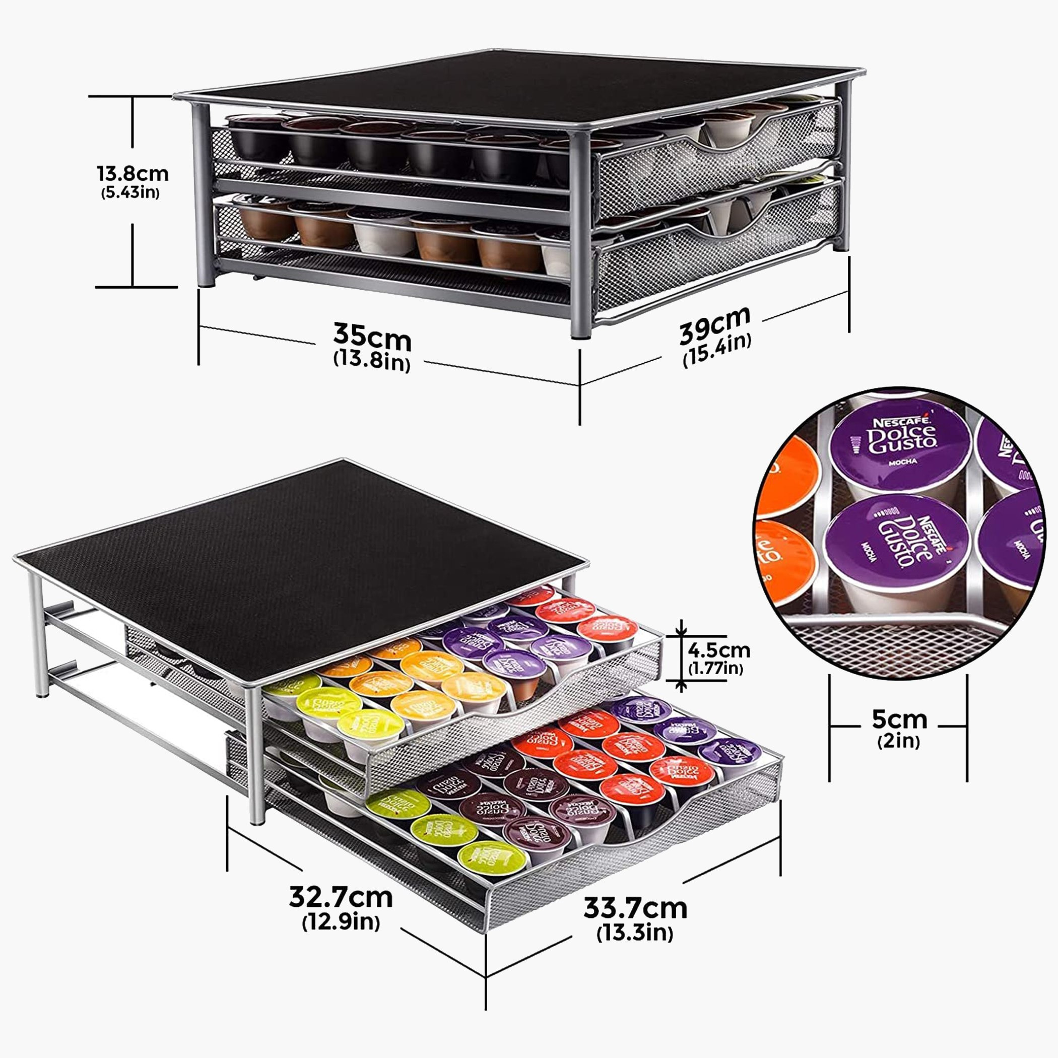حامل كبسولات قهوة مزدوج الطبقات مع أدراج من زين-hbxkitchen-kitchenware-kitchenaccessories-image-4