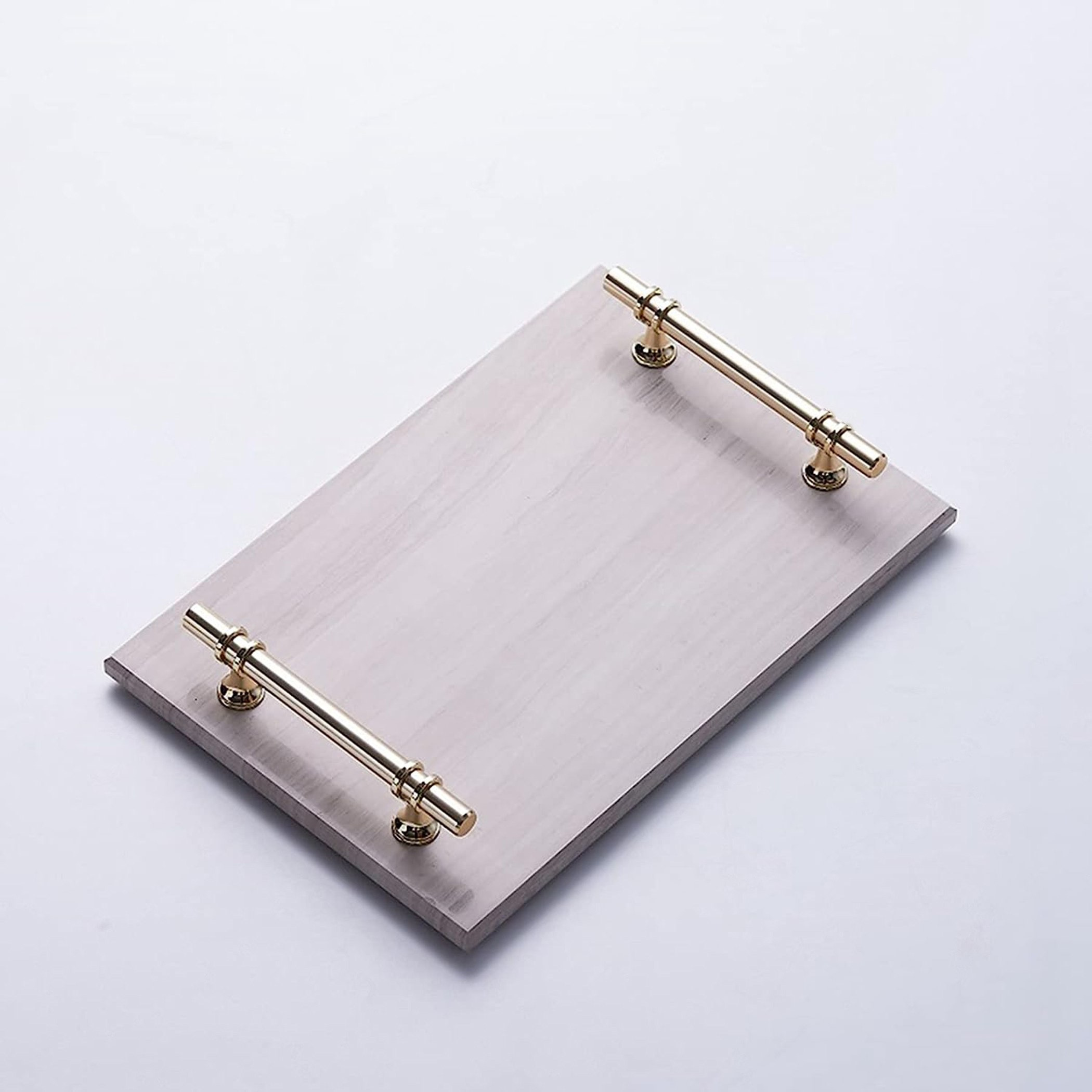 صينية رخام بتصميم خشب بمقبض من زين - 30x20 سم-hbxdecorandfurnishings-tabletop-serveware-image-2