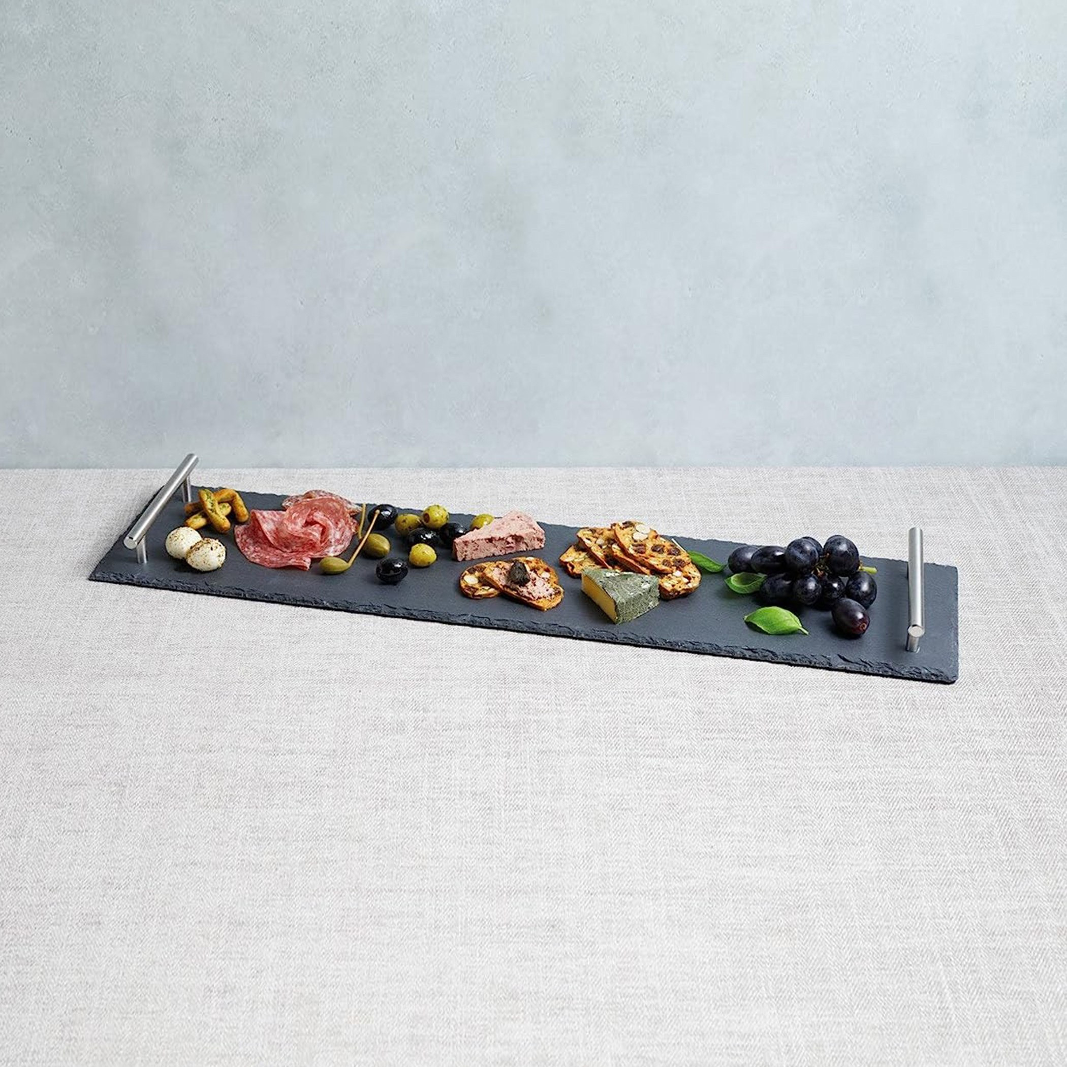 Zen Slate Tray with Handle - 35x15 cm-hbxdecorandfurnishings-tabletop-serveware-image-1