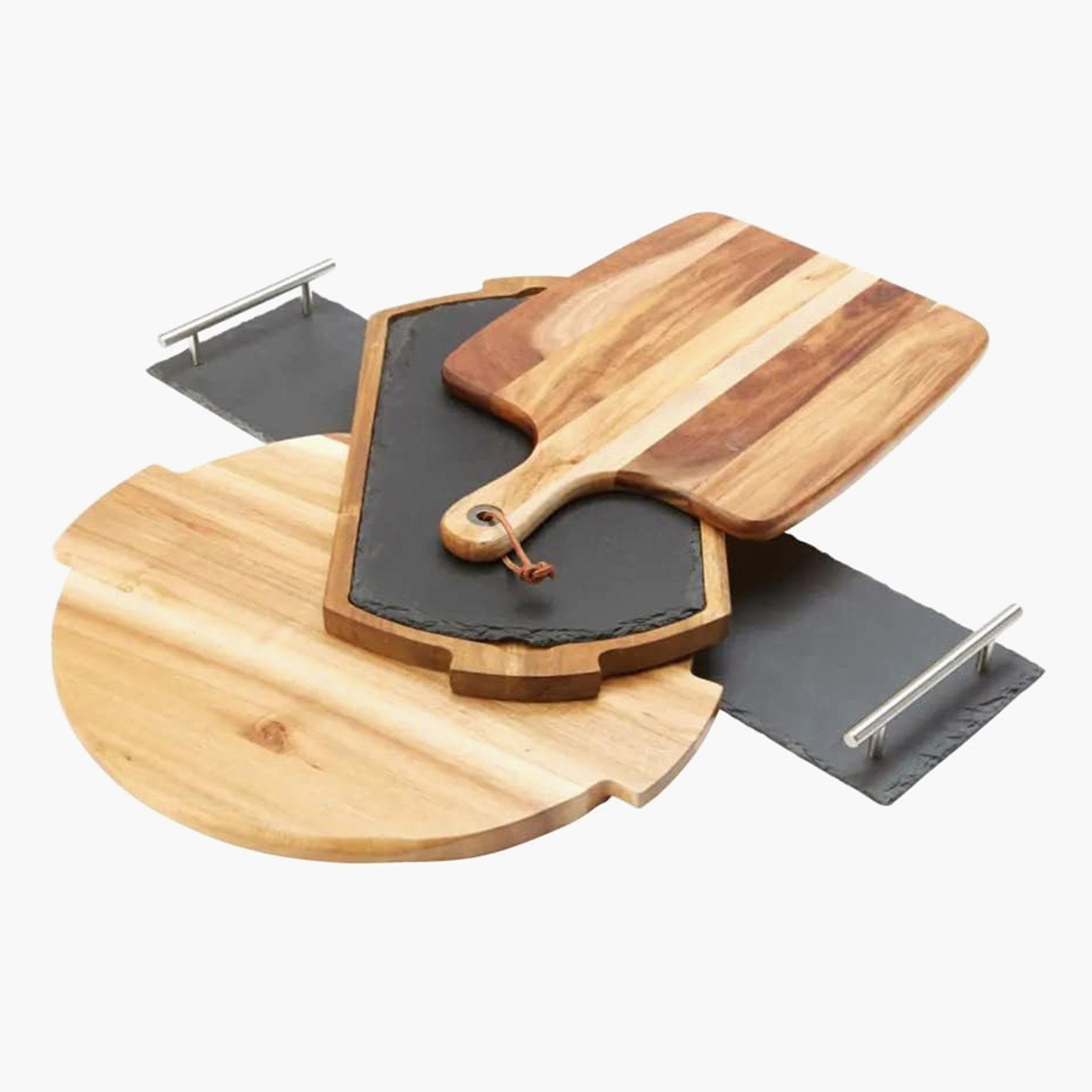 Zen Slate Tray with Handle - 35x15 cm-hbxdecorandfurnishings-tabletop-serveware-image-5