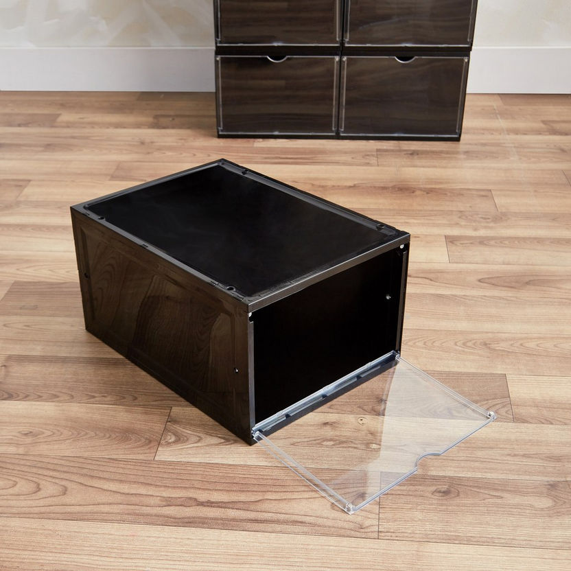 Zen Shoe Rack Buy Zen Stackable Shoe Box with Clear Door - 34x24x18 cm Online in UAE ...