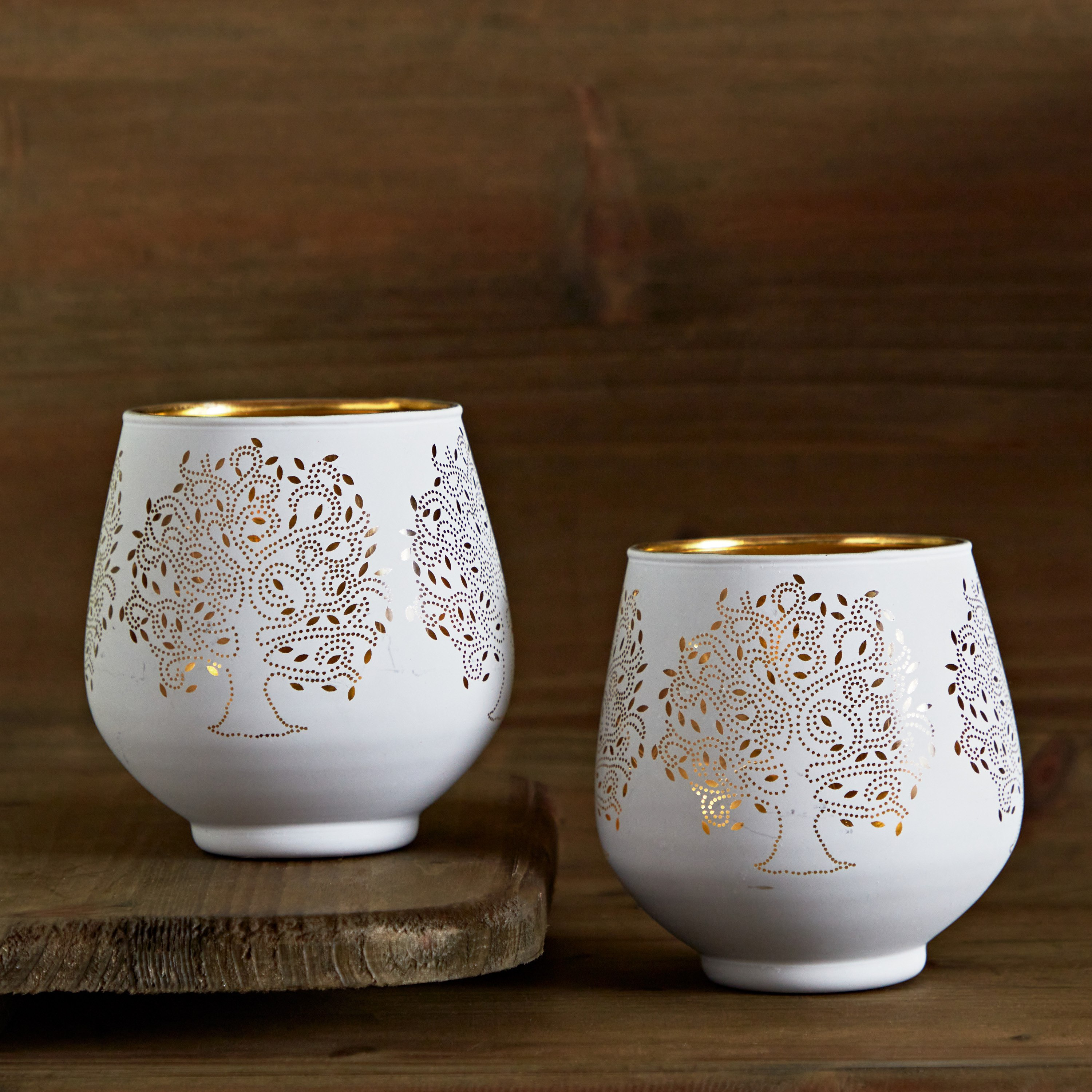 طقم حامل شموع صغيرة قطعتين بإضاءة إل إي دي من إيفرين - 9x9x9 سم-hbxlivingroom-decorandaccessories-candleholders-image-2