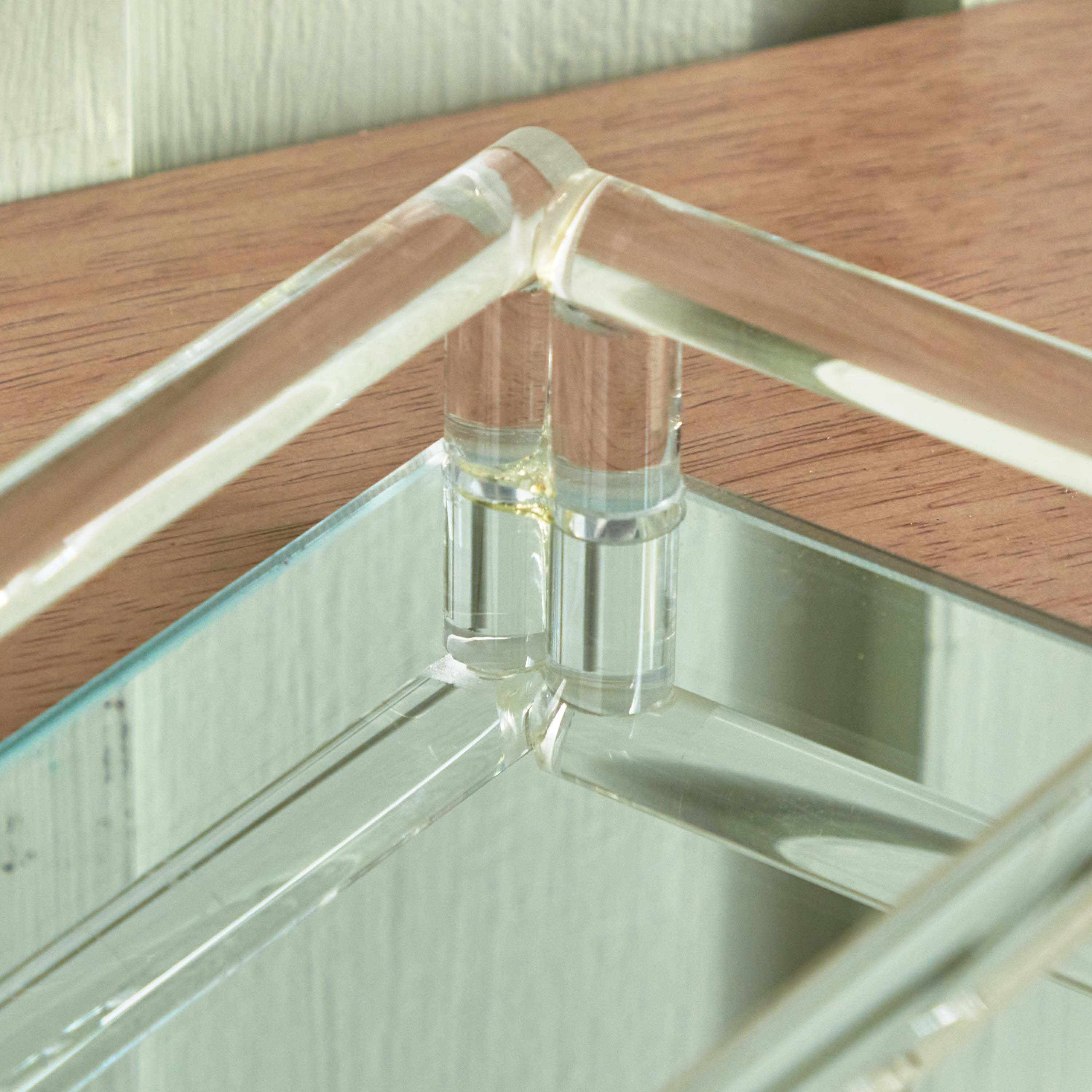 صحن زجاج مرآة بمقابض زجاج من إيفرين - 22x12x4.5 سم-hbxlivingroom-decorandaccessories-candleholders-image-3