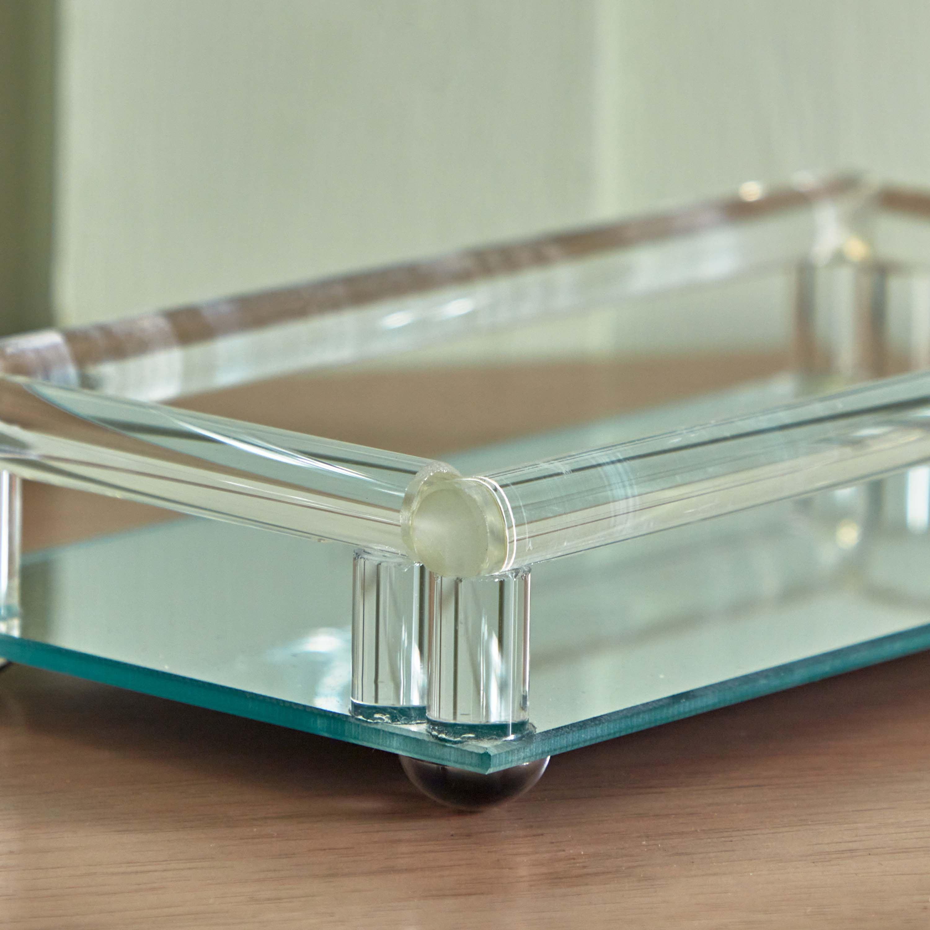 صحن زجاج مرآة بمقابض زجاج من إيفرين - 22x12x4.5 سم-hbxlivingroom-decorandaccessories-candleholders-image-4