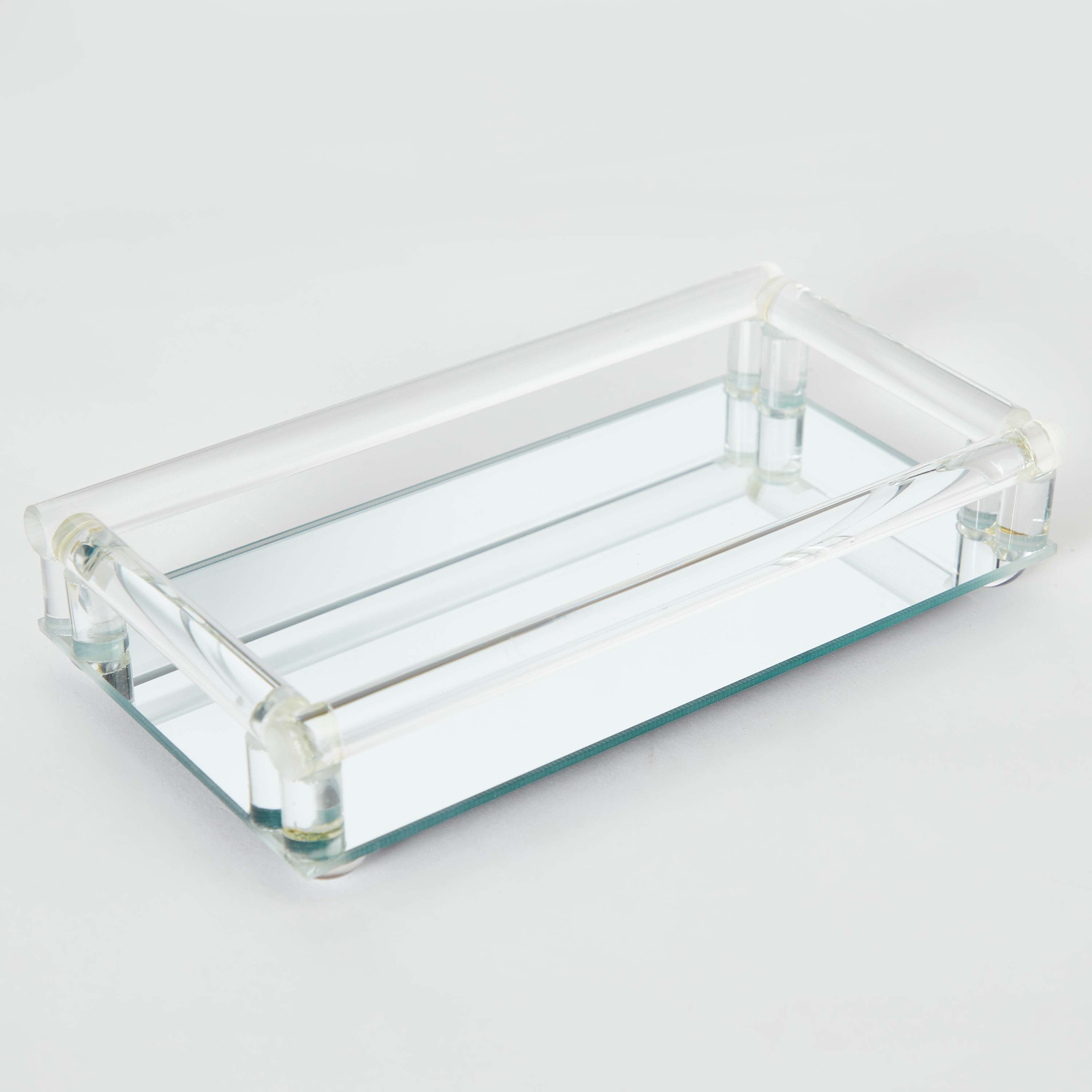 صحن زجاج مرآة بمقابض زجاج من إيفرين - 22x12x4.5 سم-hbxlivingroom-decorandaccessories-candleholders-image-6